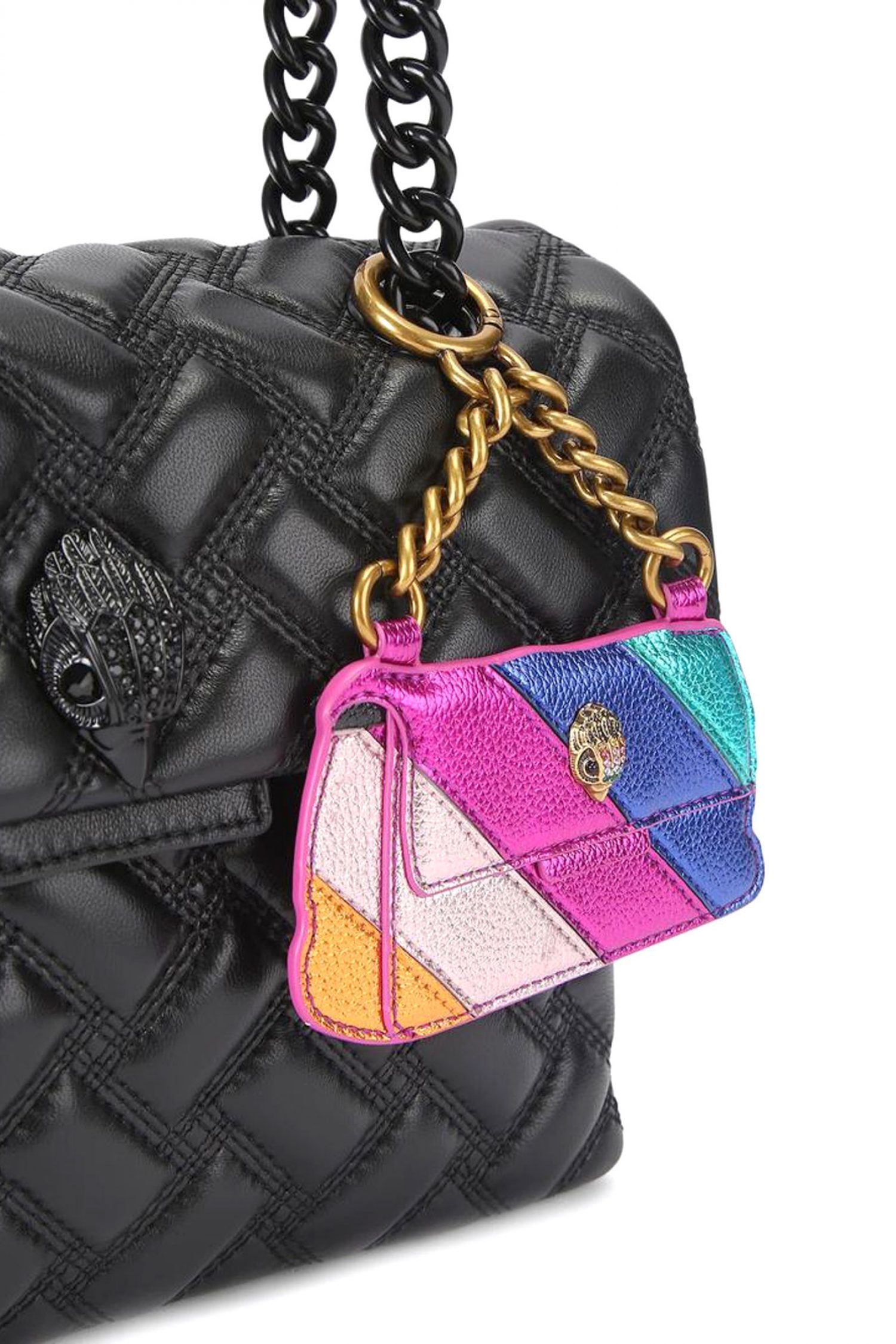 KURT GEIGER ΜΠΡΕΛΟΚ KENSINGTON KEYRING ΜΕΤΑΛΛΙΚΑ ΧΡΩΜΑΤΑ LOGO ΠΟΛΥΧΡΩΜΟ φωτογραφία