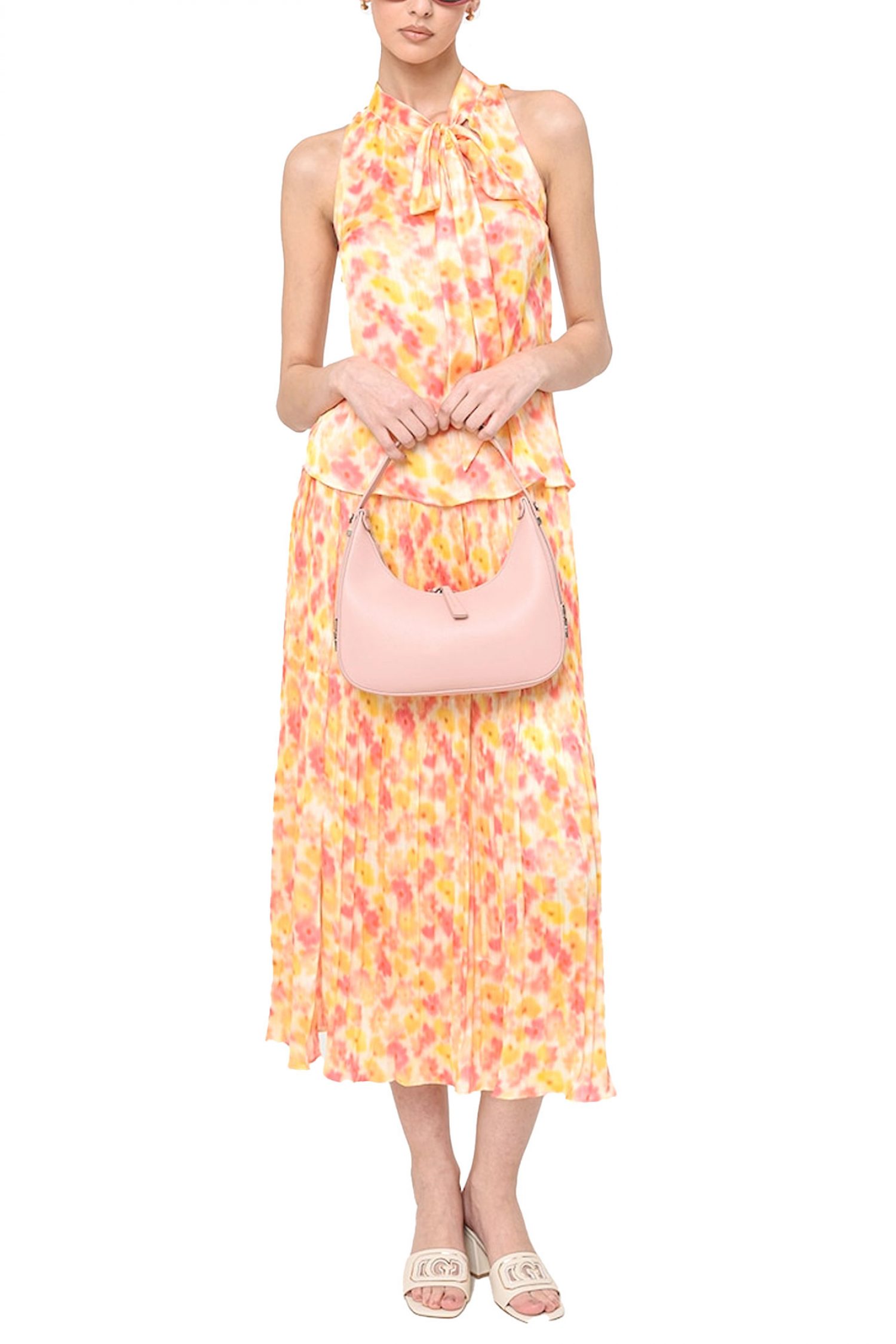 HUGO TOP CELUNI-1 ΕΜΠΡΙΜΕ ΔΕΣΙΜΟ ΣΤΟ ΛΑΙΜΟ ΚΙΤΡΙΝΟ-ΦΟΥΞΙΑ