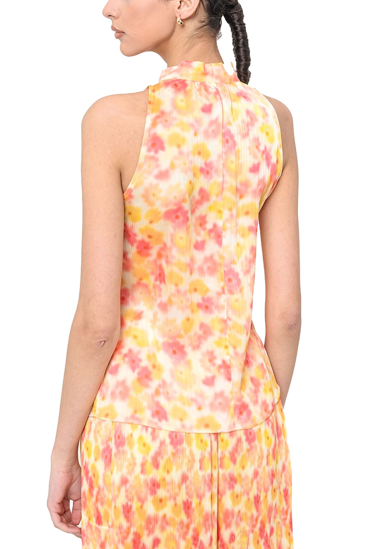 HUGO TOP CELUNI-1 ΕΜΠΡΙΜΕ ΔΕΣΙΜΟ ΣΤΟ ΛΑΙΜΟ ΚΙΤΡΙΝΟ-ΦΟΥΞΙΑ