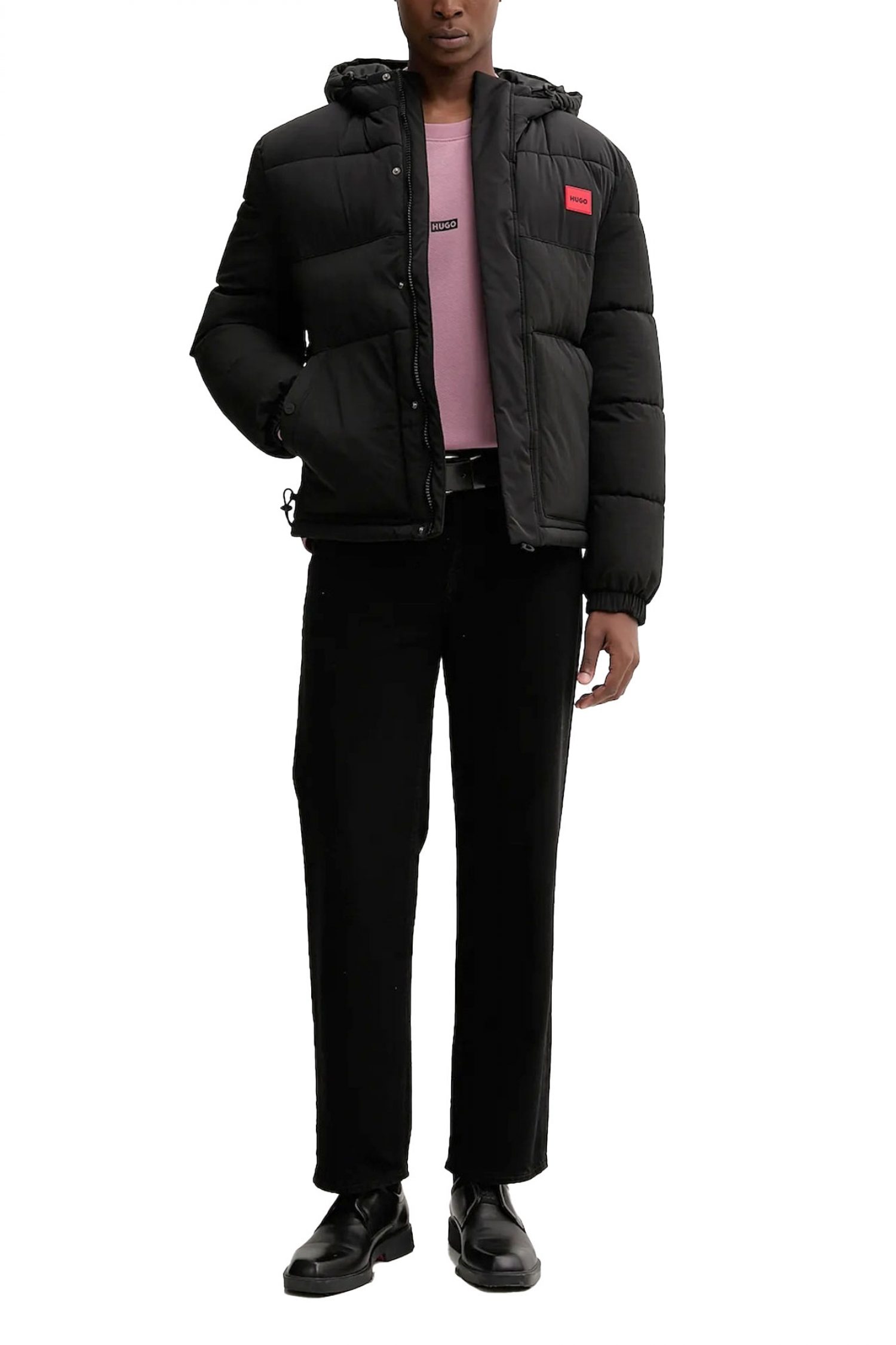 HUGO ΜΠΟΥΦΑΝ ΦΟΥΣΚΩΤΟ BARO2541 ΚΟΥΚΟΥΛΑ LOGO ΜΑΥΡΟ