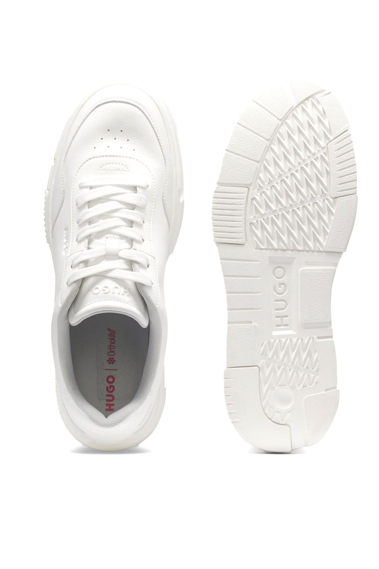 HUGO ΠΑΠΟΥΤΣΙΑ SNEAKERS YARROW_TENN_GRPU ΛΕΥΚΟ