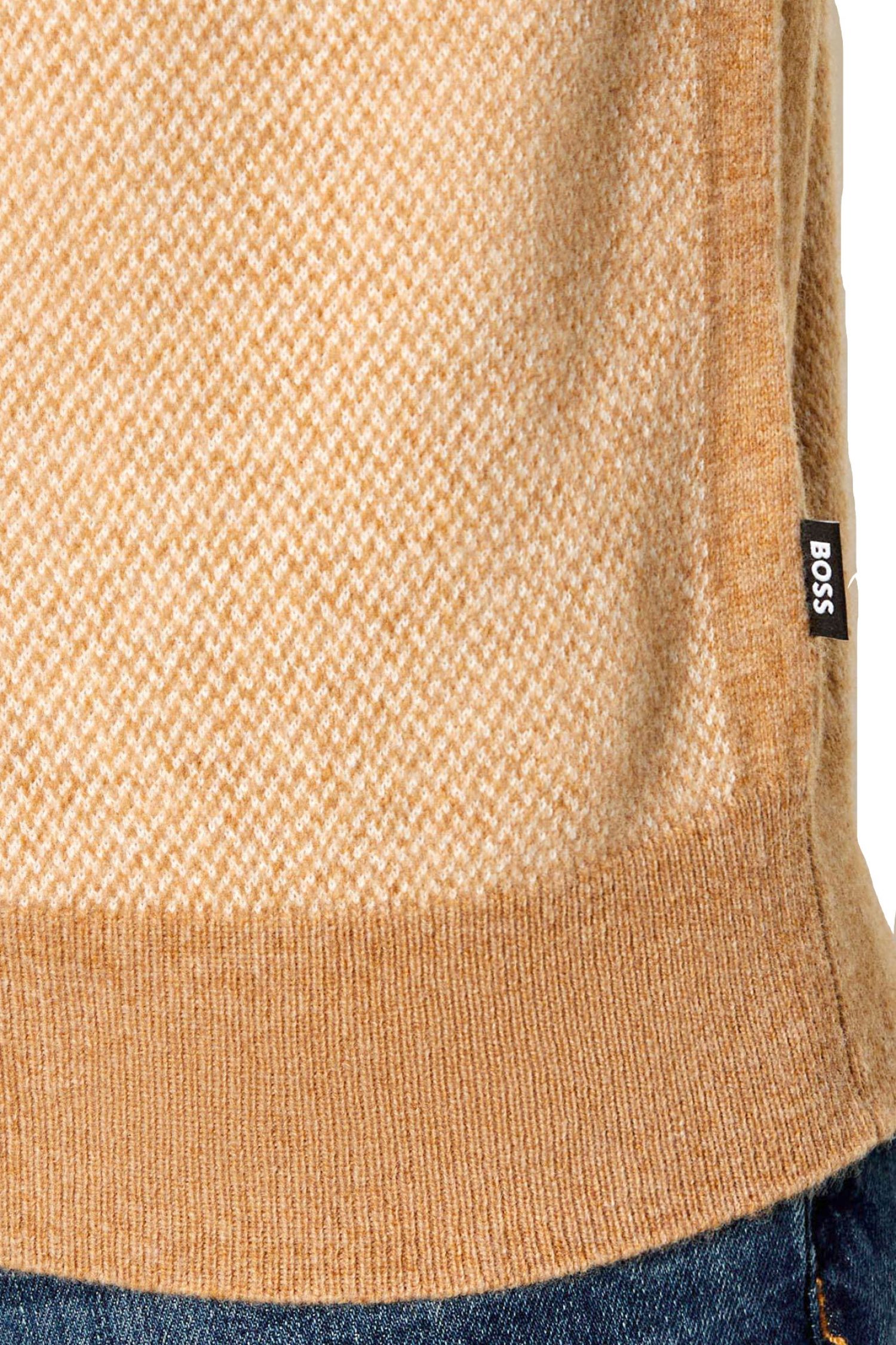 BOSS ΠΛΕΚΤΟ HALFZIP H-HETTORE ΜΠΕΖ φωτογραφία