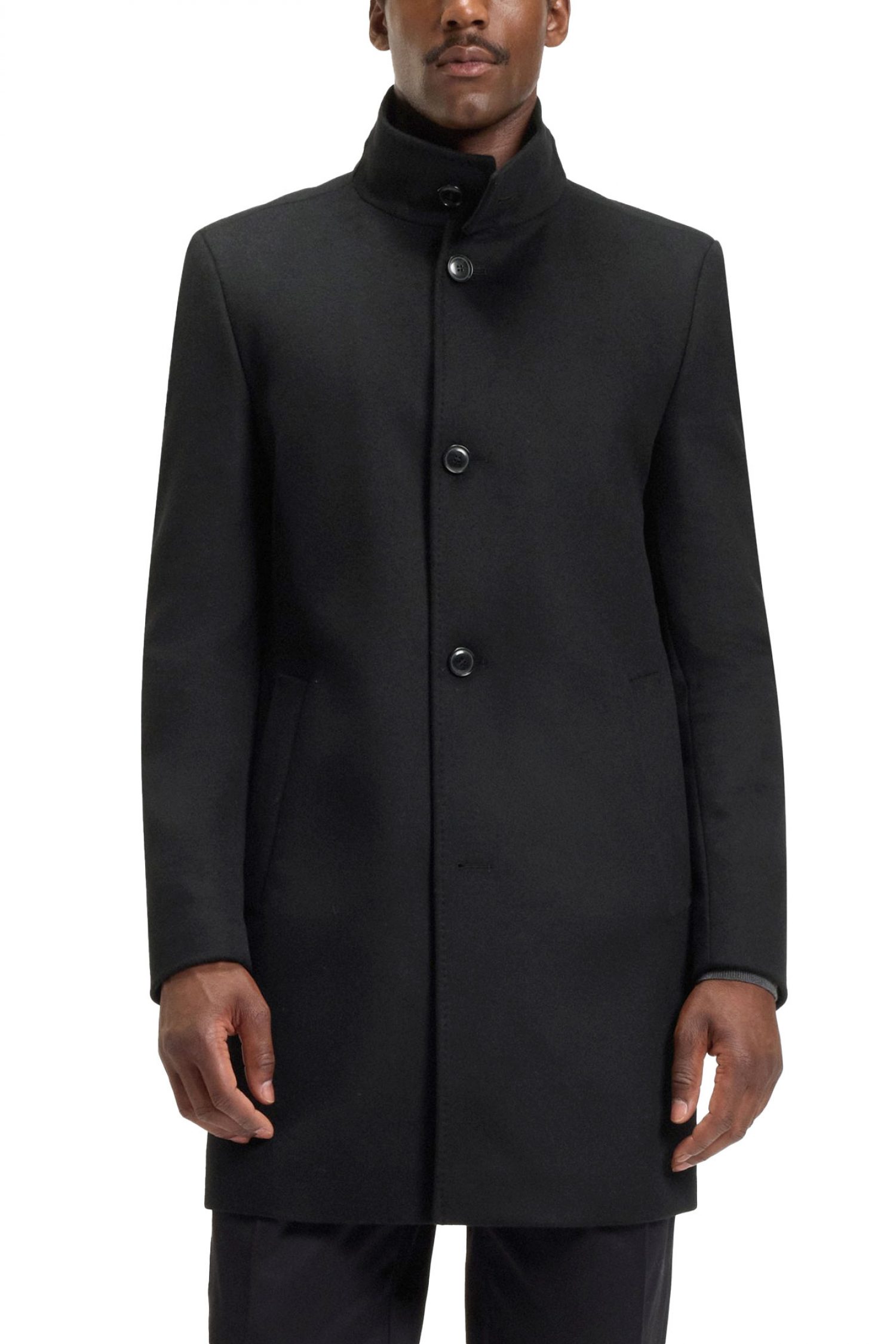 BOSS ΠΑΛΤΟ H-HYDE-SU-254 ΜΑΥΡΟ