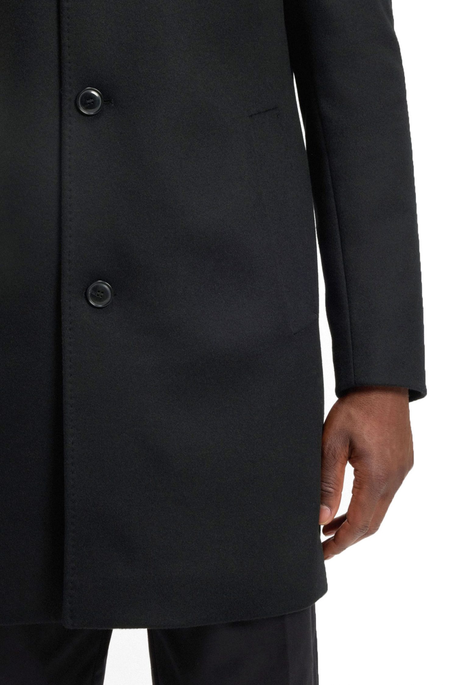 BOSS ΠΑΛΤΟ H-HYDE-SU-254 ΜΑΥΡΟ