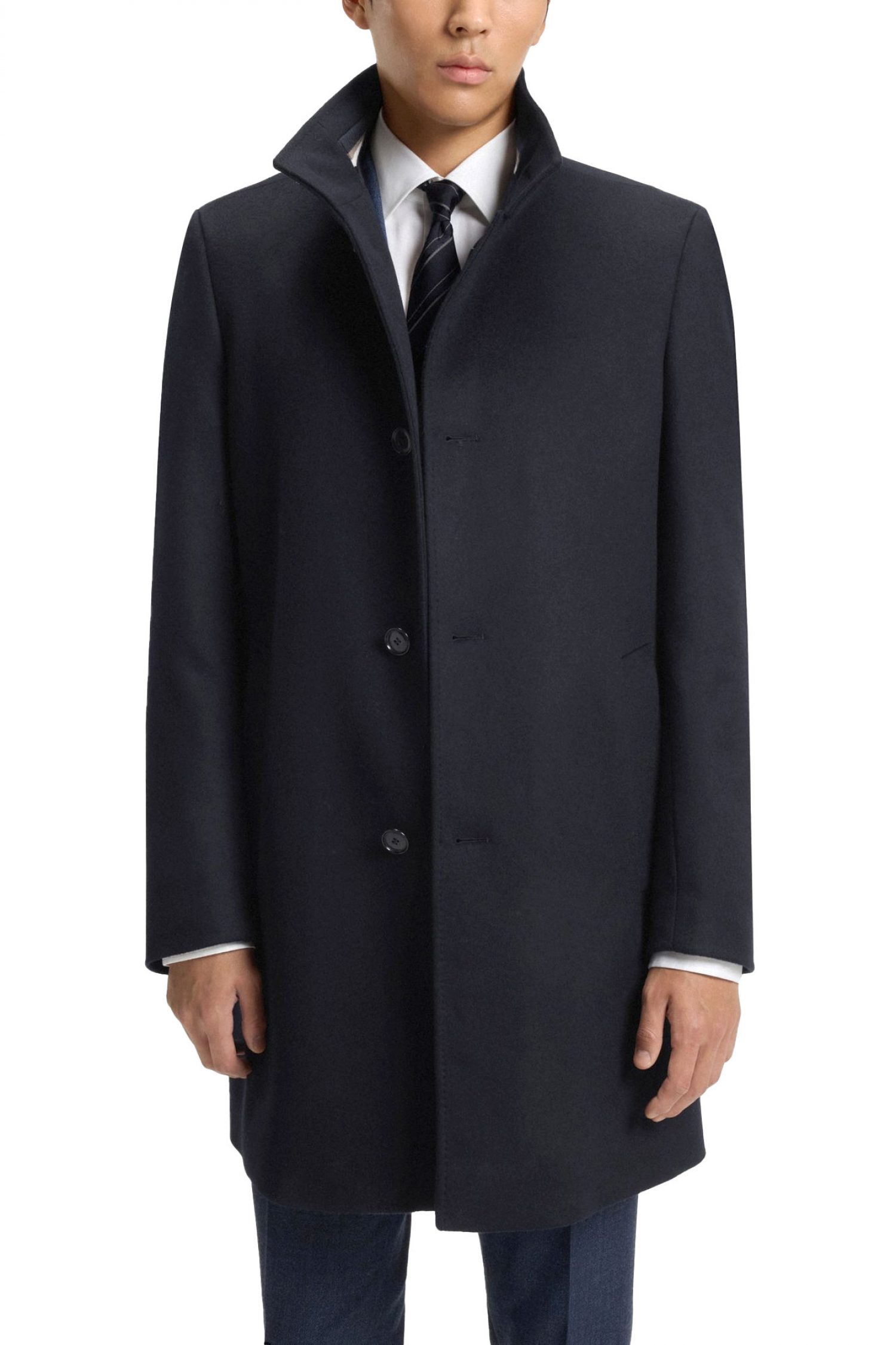 BOSS ΠΑΛΤΟ H-HYDE-SU-254 ΜΠΛΕ