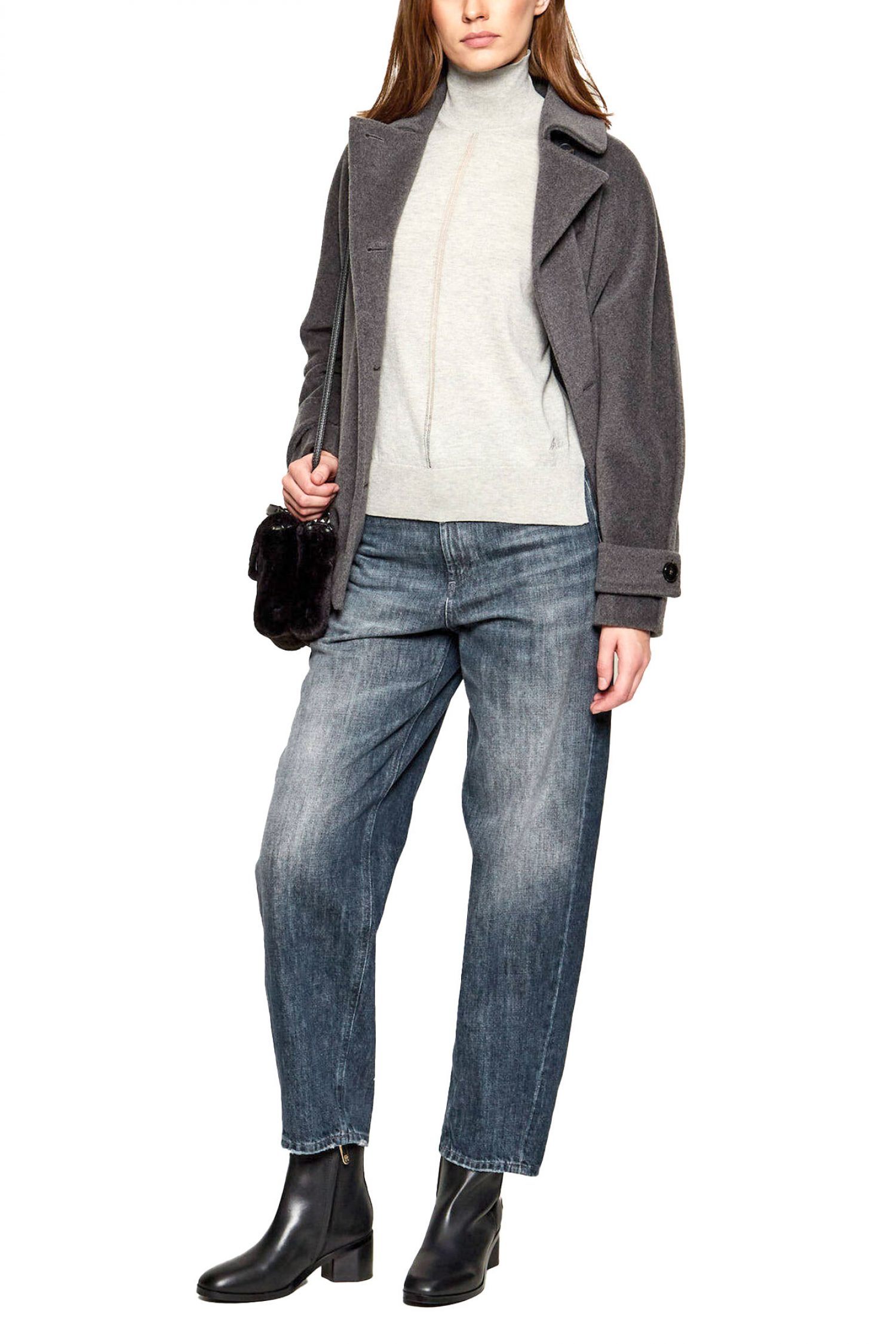 BOSS CASUAL ΠΛΕΚΤΟ ΛΟΥΠΕΤΟ C_FAGHETTINI ΑΝΟΙΧΤΟ ΓΚΡΙ φωτογραφία