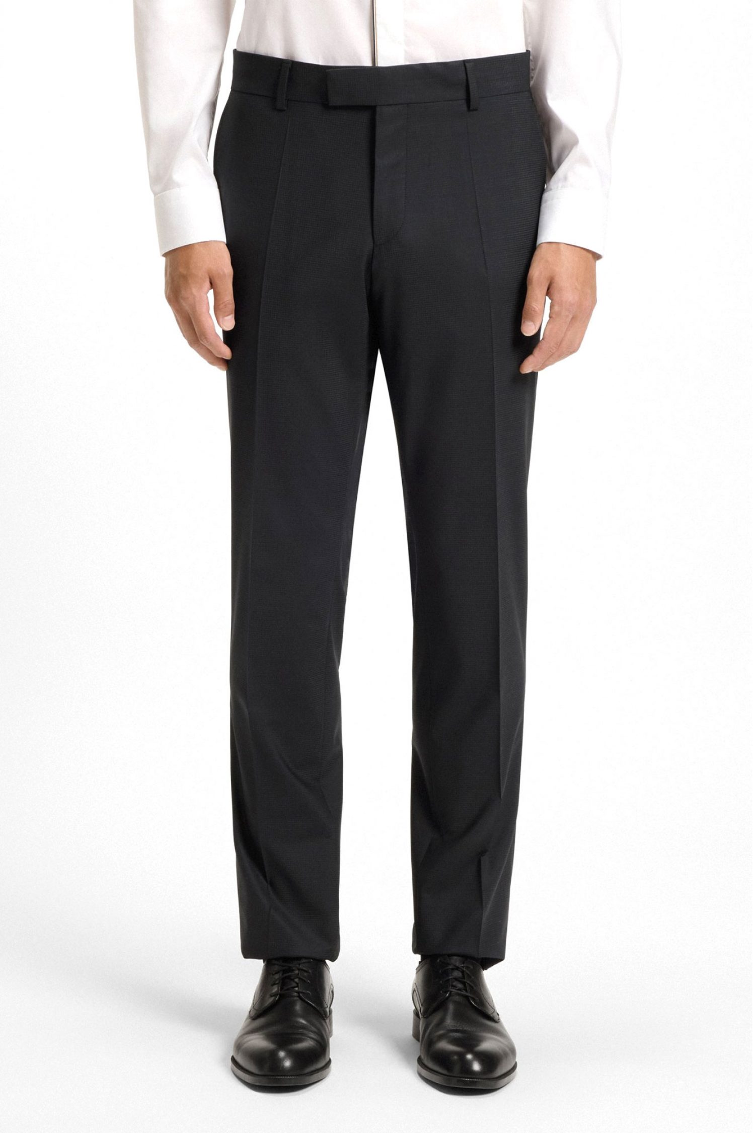 BOSS ΚΟΣΤΟΥΜΙ ΔΙΚΟΥΜΠΟ ΜΙΚΡΟΣΧΕΔΙΟ SLIM FIT H-HUGE-2PCS-PEAK-253 ΜΑΥΡΟ φωτογραφία