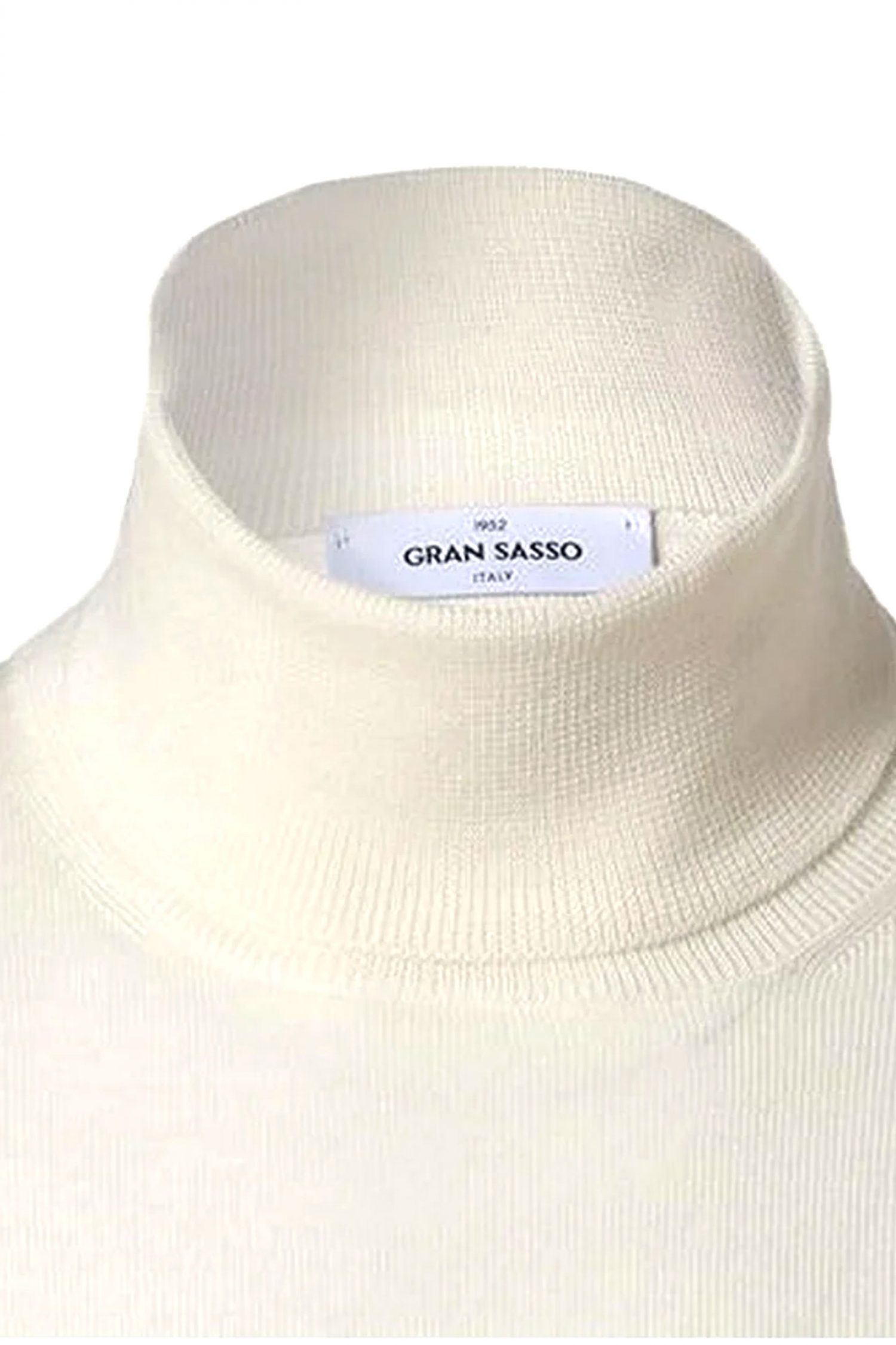 GRAN SASSO ΠΛΕΚΤΟ TURTLE NECK ΕΚΡΟΥ φωτογραφία