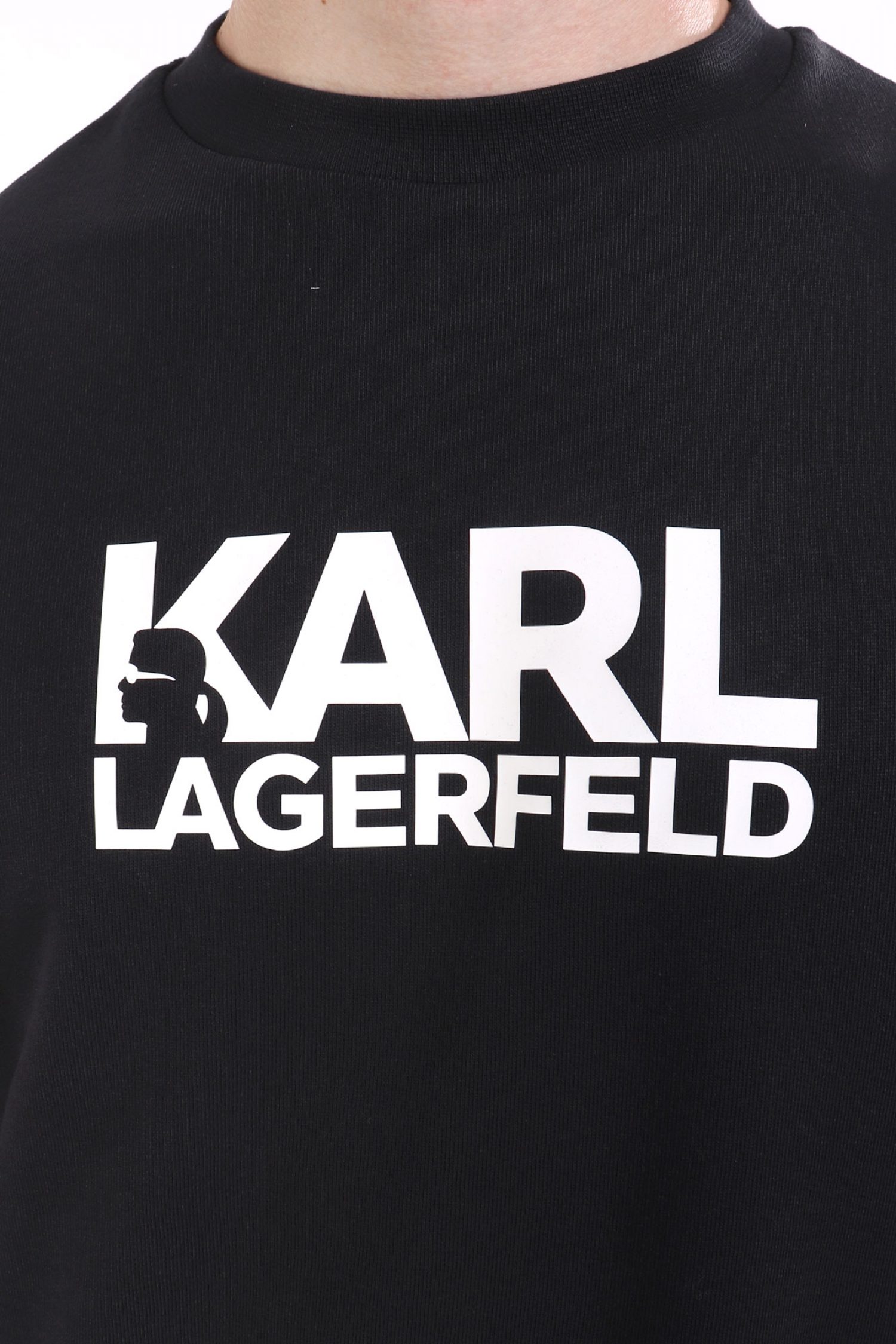 KARL LAGERFELD ΦΟΥΤΕΡ CREW NECK LOGO ΜΠΛΕ