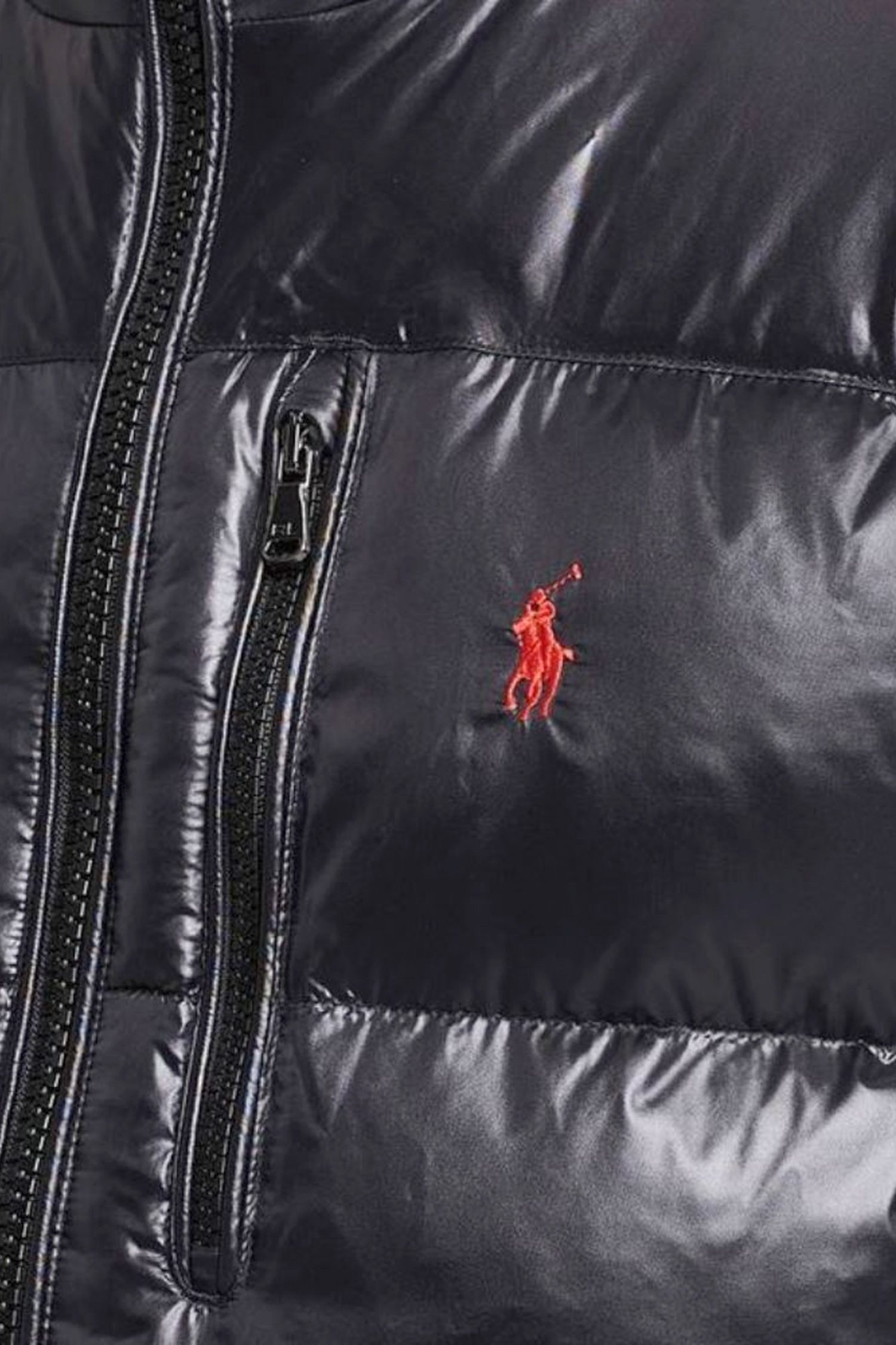 RALPH LAUREN ΜΠΟΥΦΑΝ ΑΜΑΝΙΚΟ ΦΟΥΣΚΩΤΟ LOGO ΜΑΥΡΟ