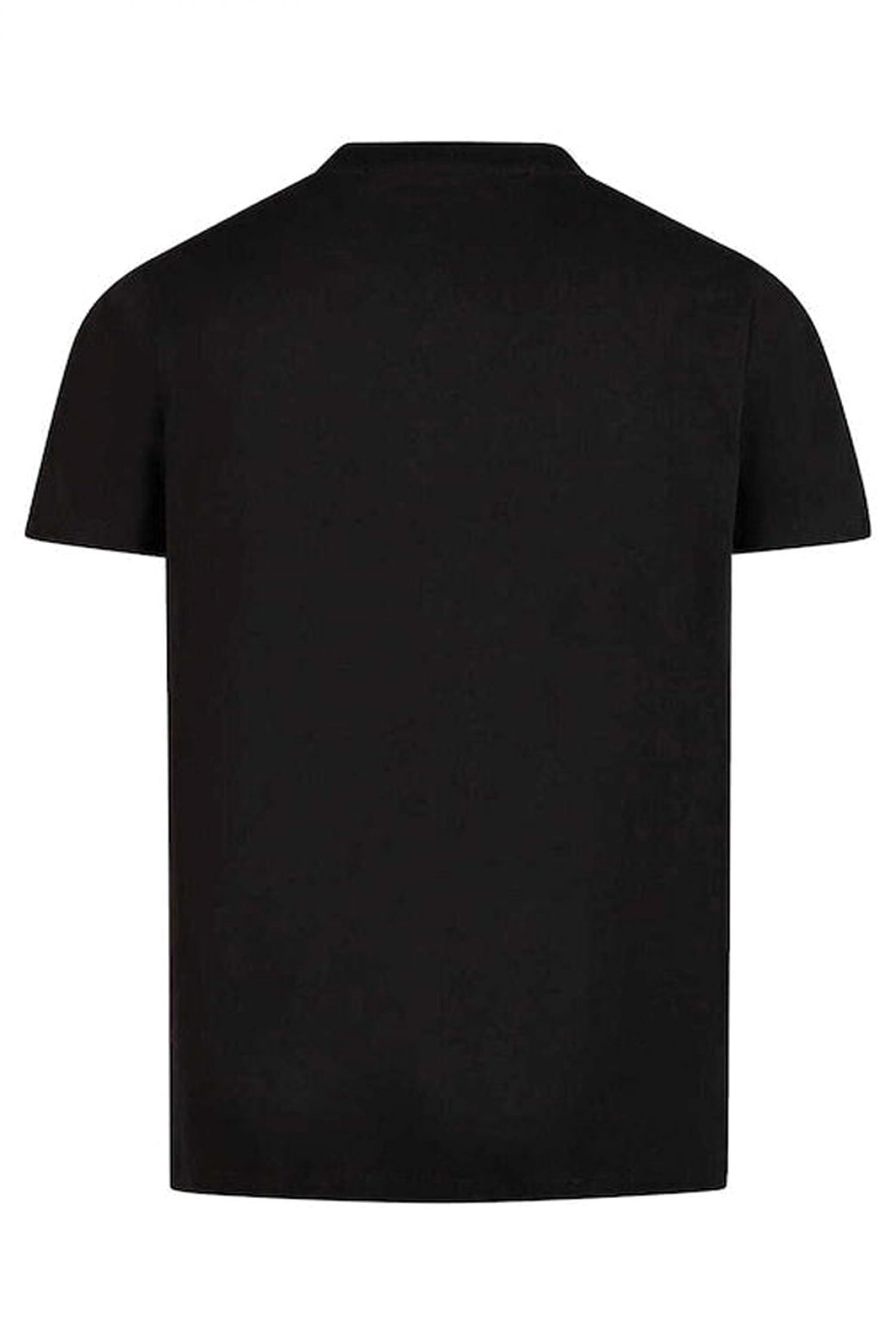 KARL LAGERFELD T-SHIRT CREW NECK SILVER LOGO ΜΑΥΡΟ