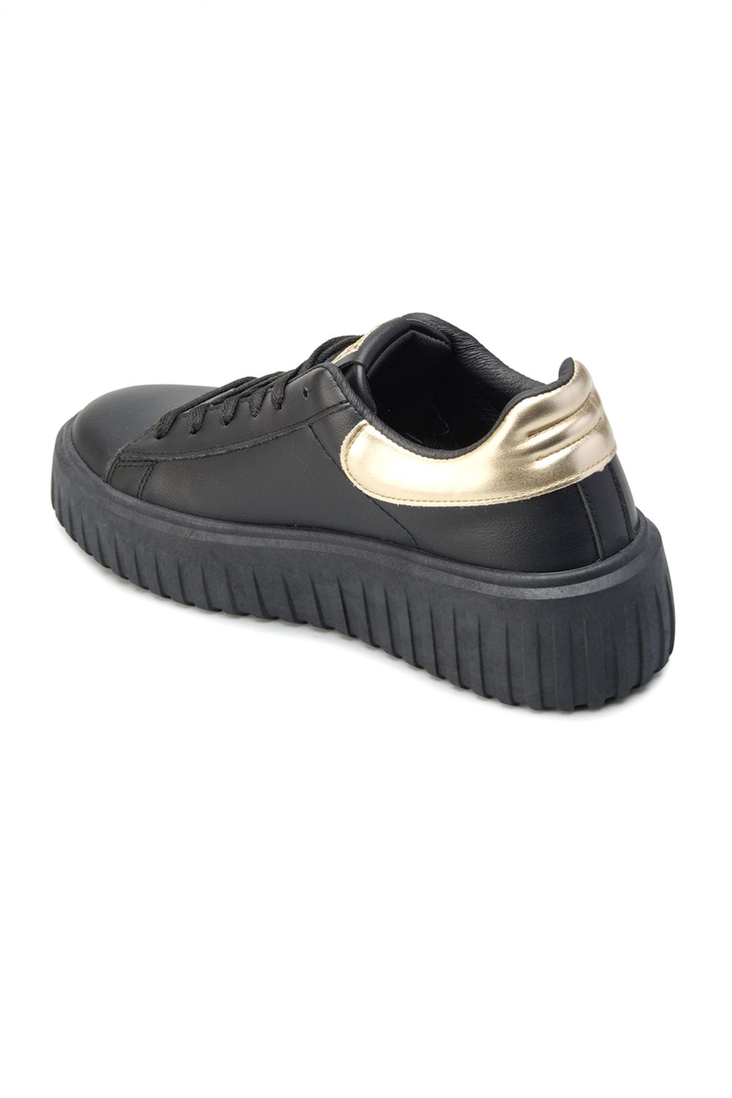 LAURA BIAGIOTTI ΠΑΠΟΥΤΣΙΑ SNEAKERS LOGO ΜΑΥΡΟ φωτογραφία