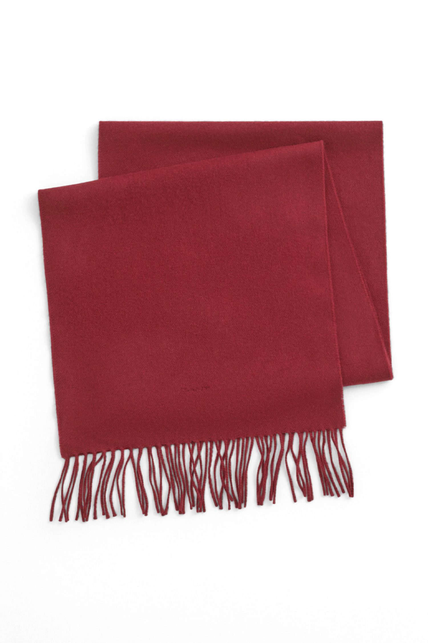 GANT ΚΑΣΚΩΛ ΜΑΛΛΙΝΟ UNISEX. WOOL SCARF ΜΠΟΡΝΤΩ