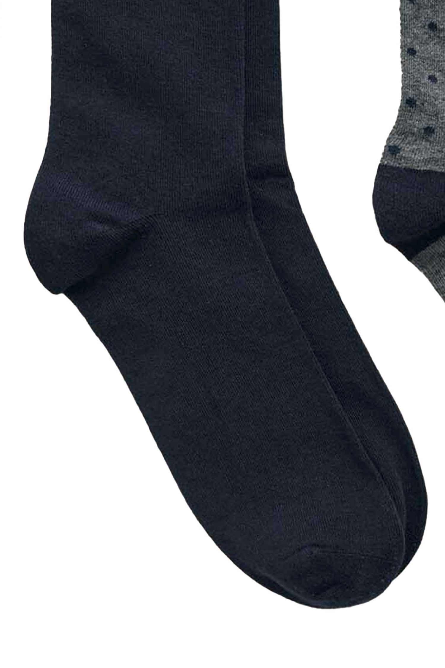 GANT ΚΑΛΤΣΕΣ 2-PACK DOT AND SOLID SOCKS ΜΠΛΕ-ΓΚΡΙ