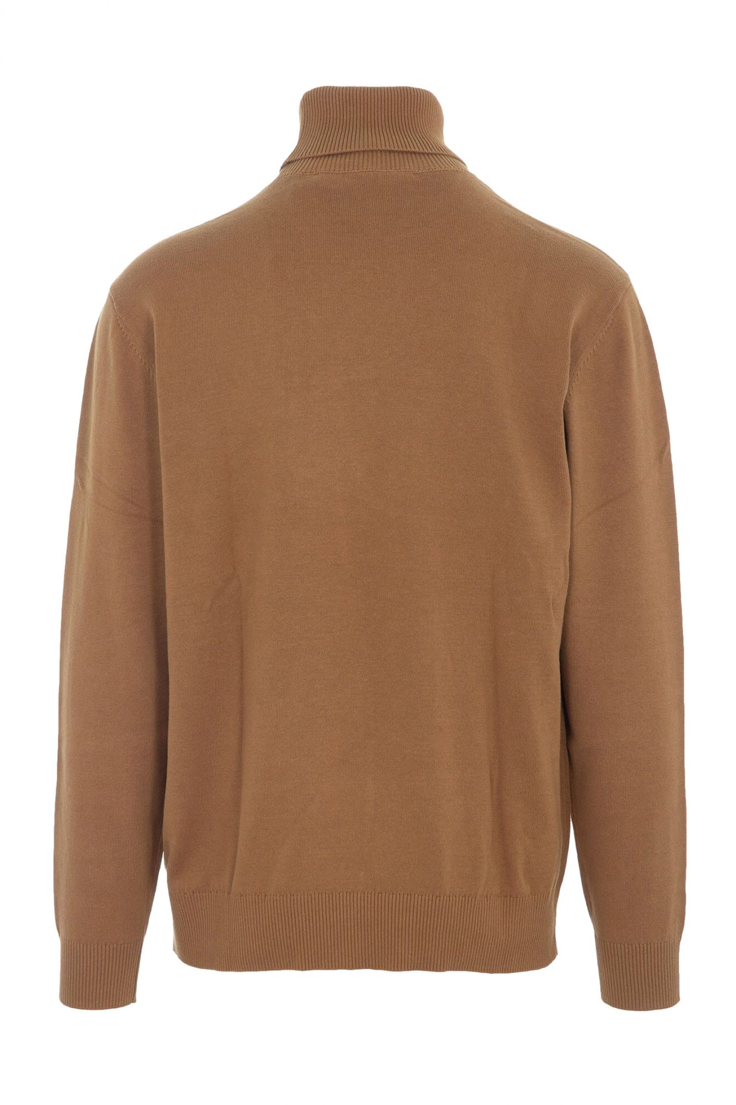 KARL LAGERFELD JEANS ΠΛΕΚΤΟ ROLLNECK REGULAR FIT ΚΑΜΕΛ