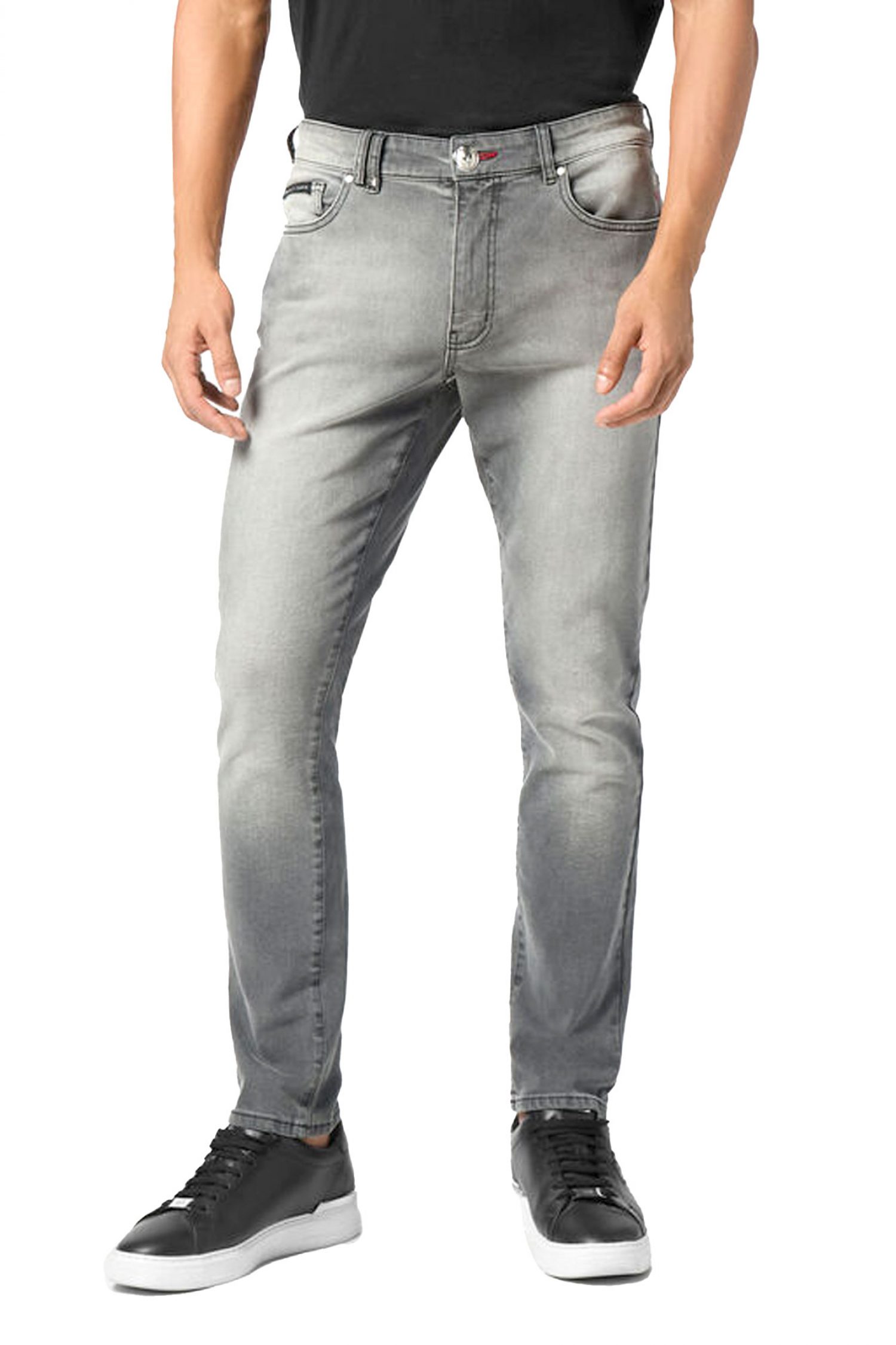 PHILIPP PLEIN ΠΑΝΤΕΛΟΝΙ JEANS SKINNY ΓΚΡΙ