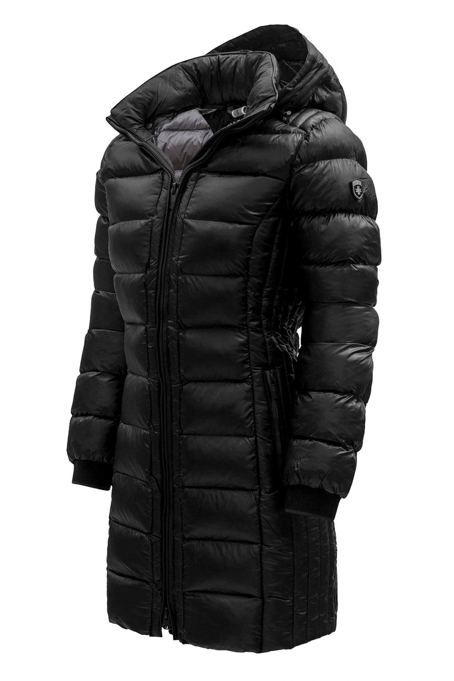 WELLENSTEYN ΓΥΝΑΙΚΕΙΟ ΜΠΟΥΦΑΝ MIDI HIGHCLASS LONG ΑΠΟΣΠΩΜΕΝΗ ΚΟΥΚΟΥΛΑ ΜΑΥΡΟ