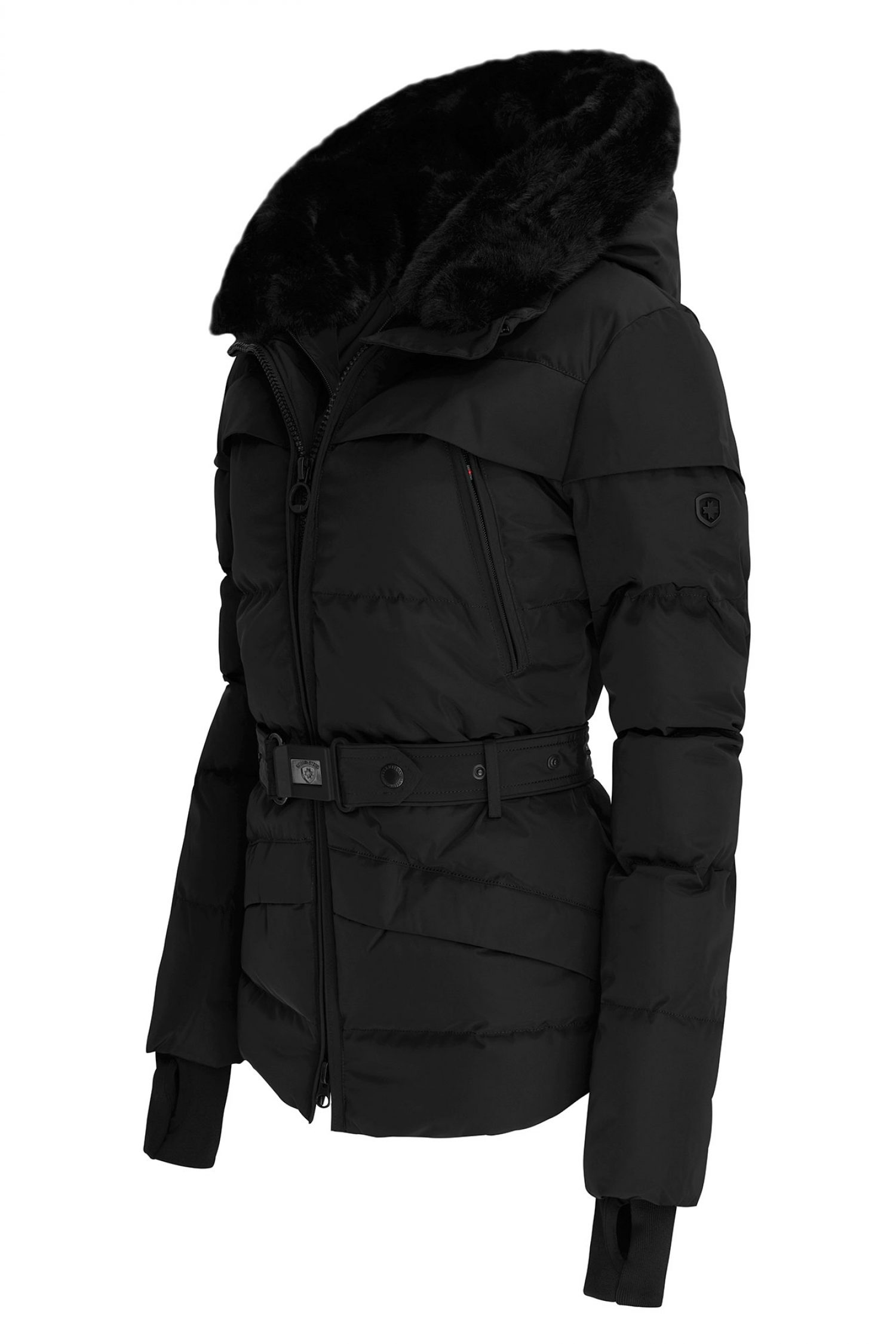 WELLENSTEYN ΓΥΝΑΙΚΕΙΟ ΜΠΟΥΦΑΝ ΦΟΥΣΚΩΤΟ TIVANA ΑΠΟΣΠΩΜΕΝΟΣ ΘΩΡΑΚΑΣ ΑΠΟΣΠΩΜΕΝΗ ΖΩΝΗ ΤΣΕΠΕΣ ΜΑΥΡΟ