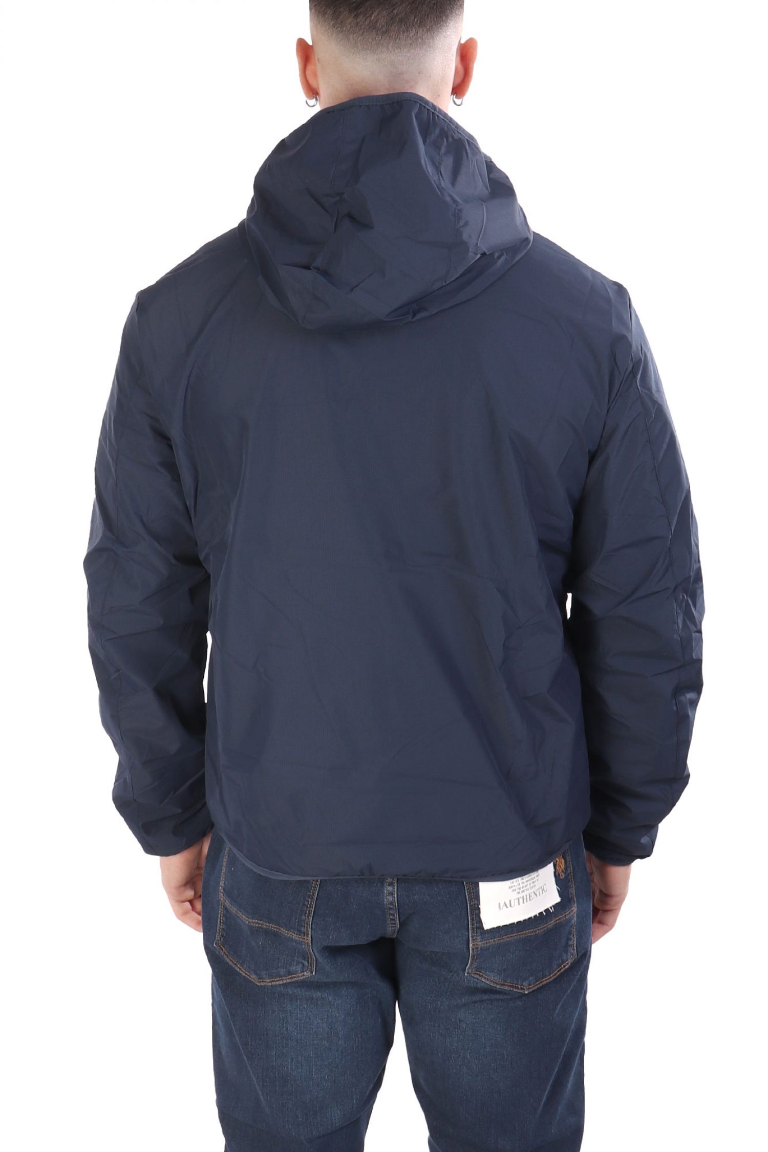 U.S.POLO ASSN ΜΠΟΥΦΑΝ JACKET HOODIE FLEECE REVERSIBLE LOGO DERY ΜΠΛΕ