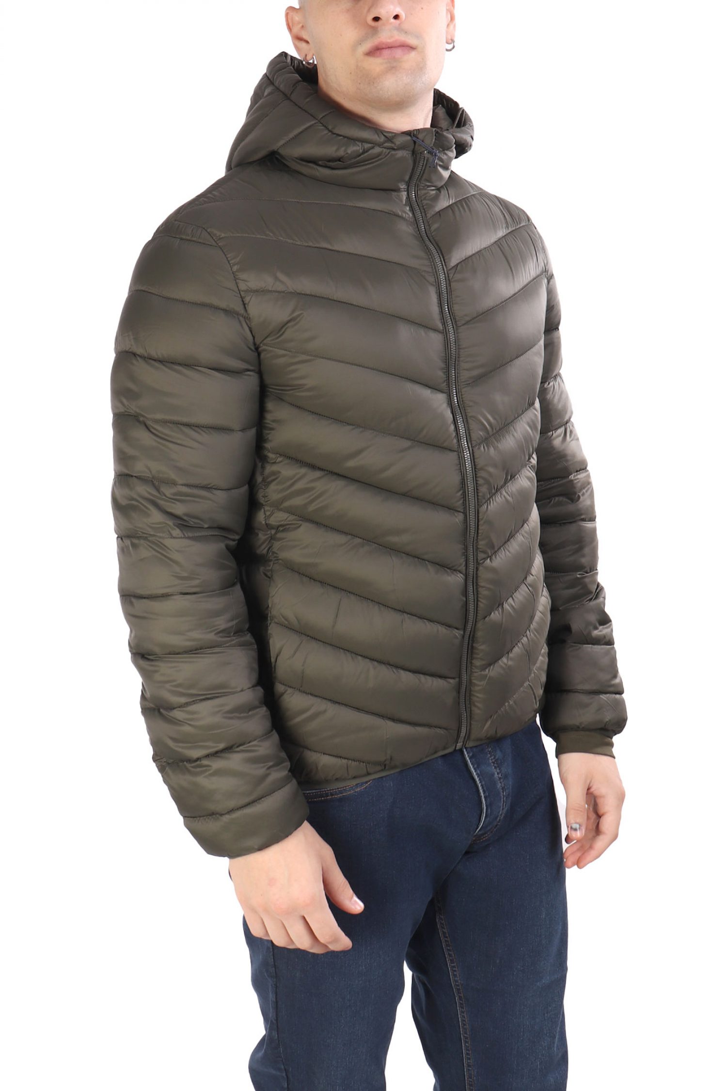 U.S.POLO ASSN ΜΠΟΥΦΑΝ PUFFER HOODIE JEBS LOGO ΧΑΚΙ