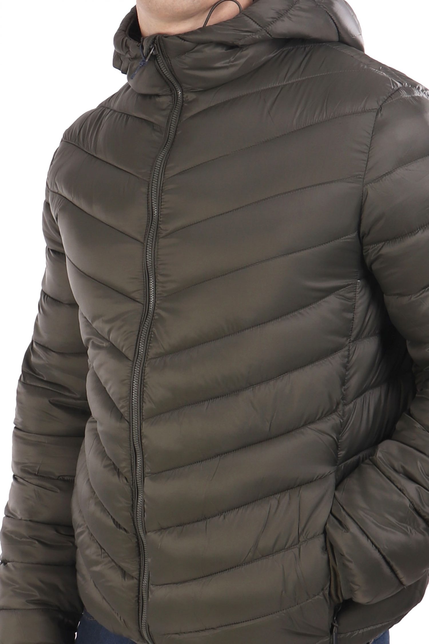 U.S.POLO ASSN ΜΠΟΥΦΑΝ PUFFER HOODIE JEBS LOGO ΧΑΚΙ