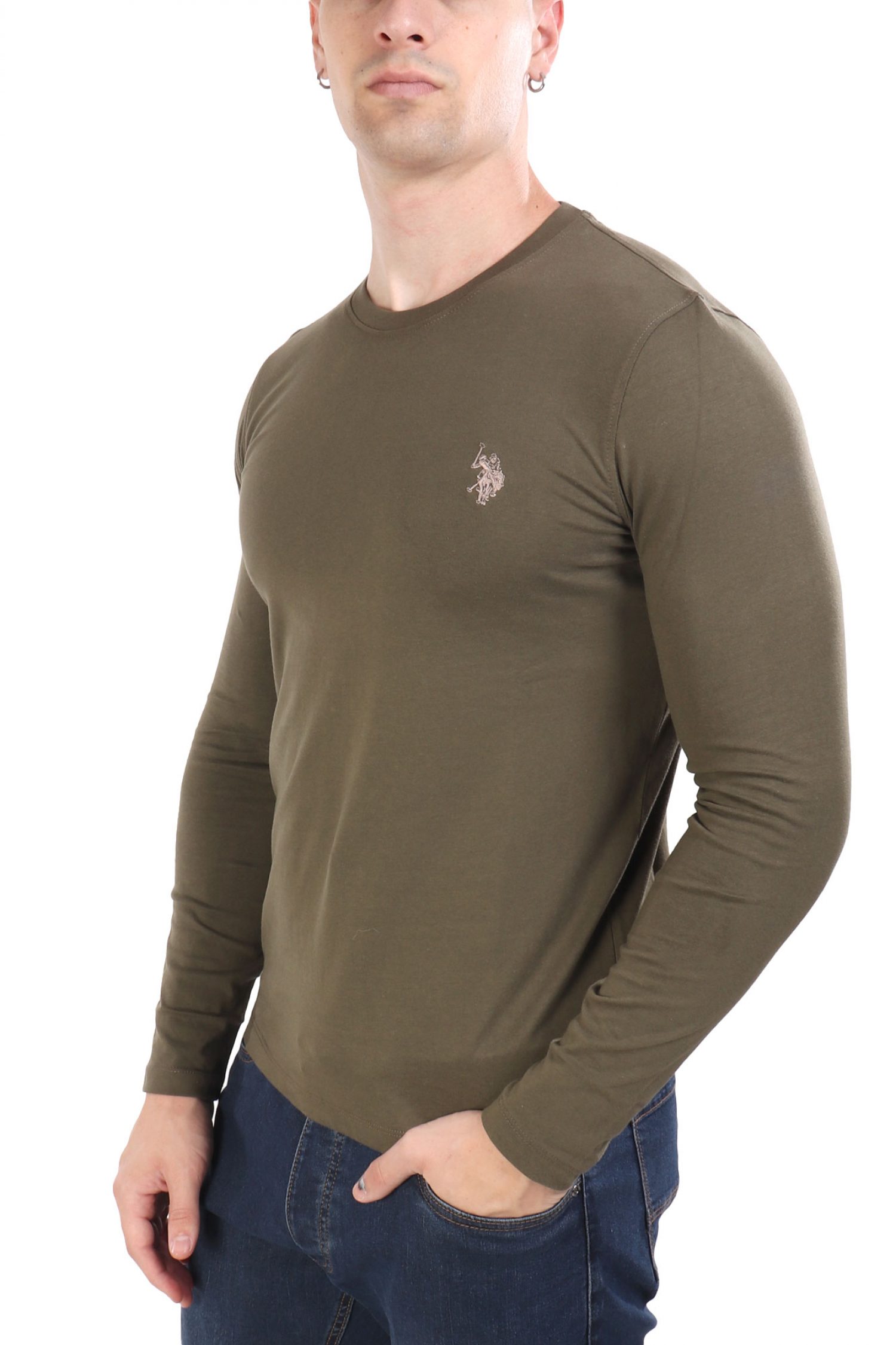 U.S.POLO ASSN T-SHIRT CREW NECK LOGO JOEL ΧΑΚΙ