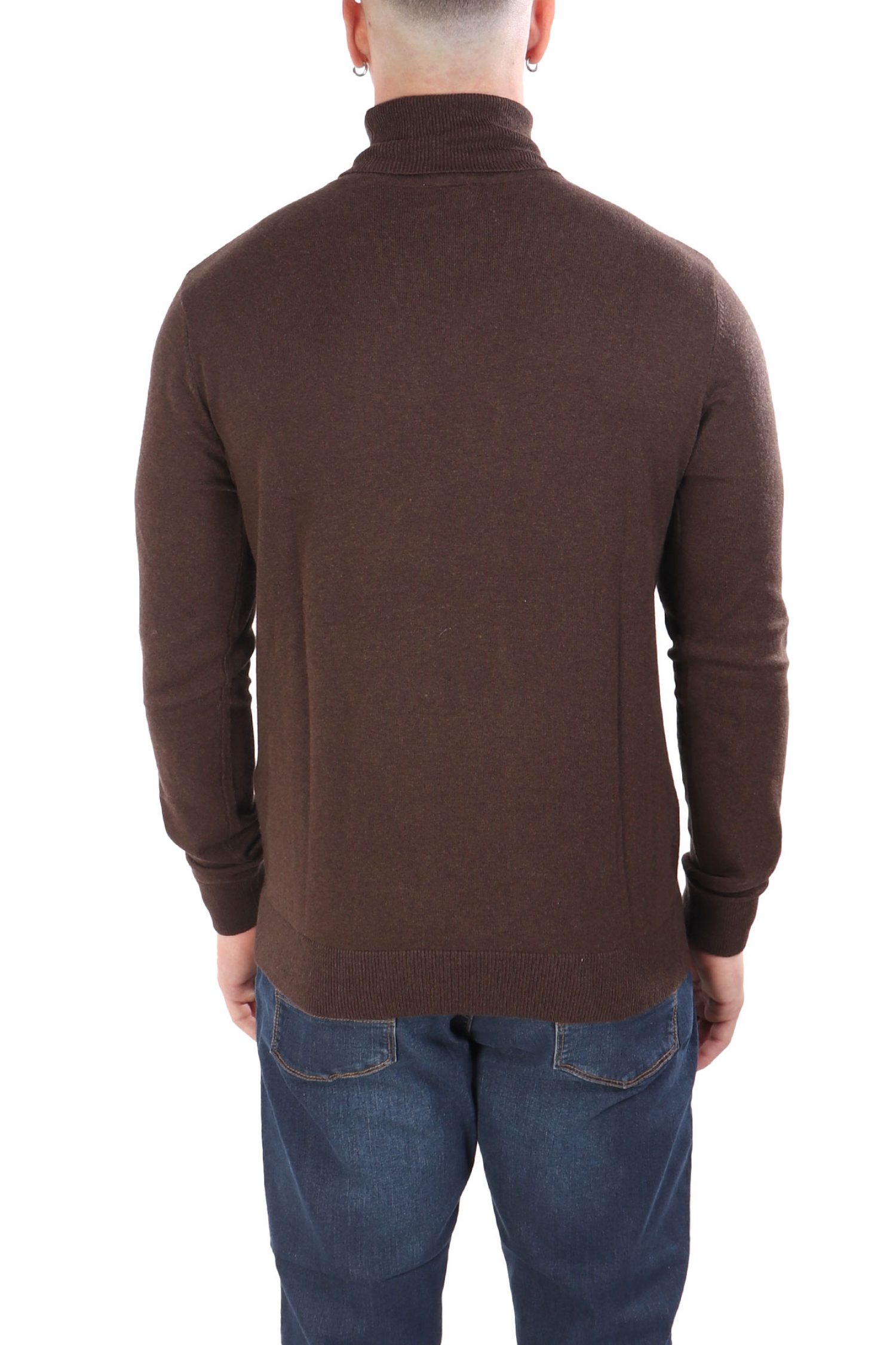 U.S.POLO ASSN ΠΛΕΚΤΟ ROLLNECK JOHN ΚΑΦΕ