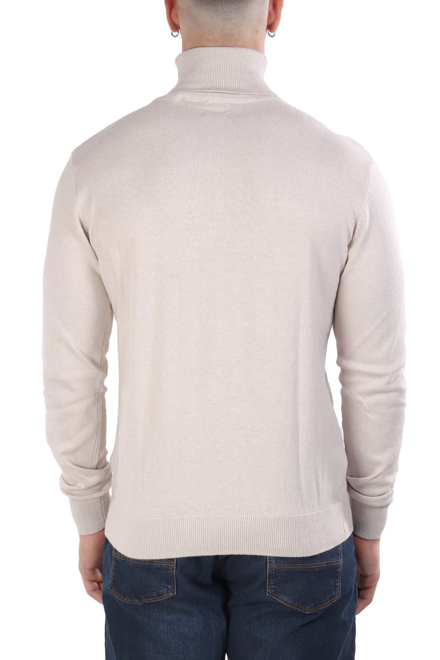 U.S.POLO ASSN ΠΛΕΚΤΟ ROLLNECK JOHN ΥΠΟΛΕΥΚΟ