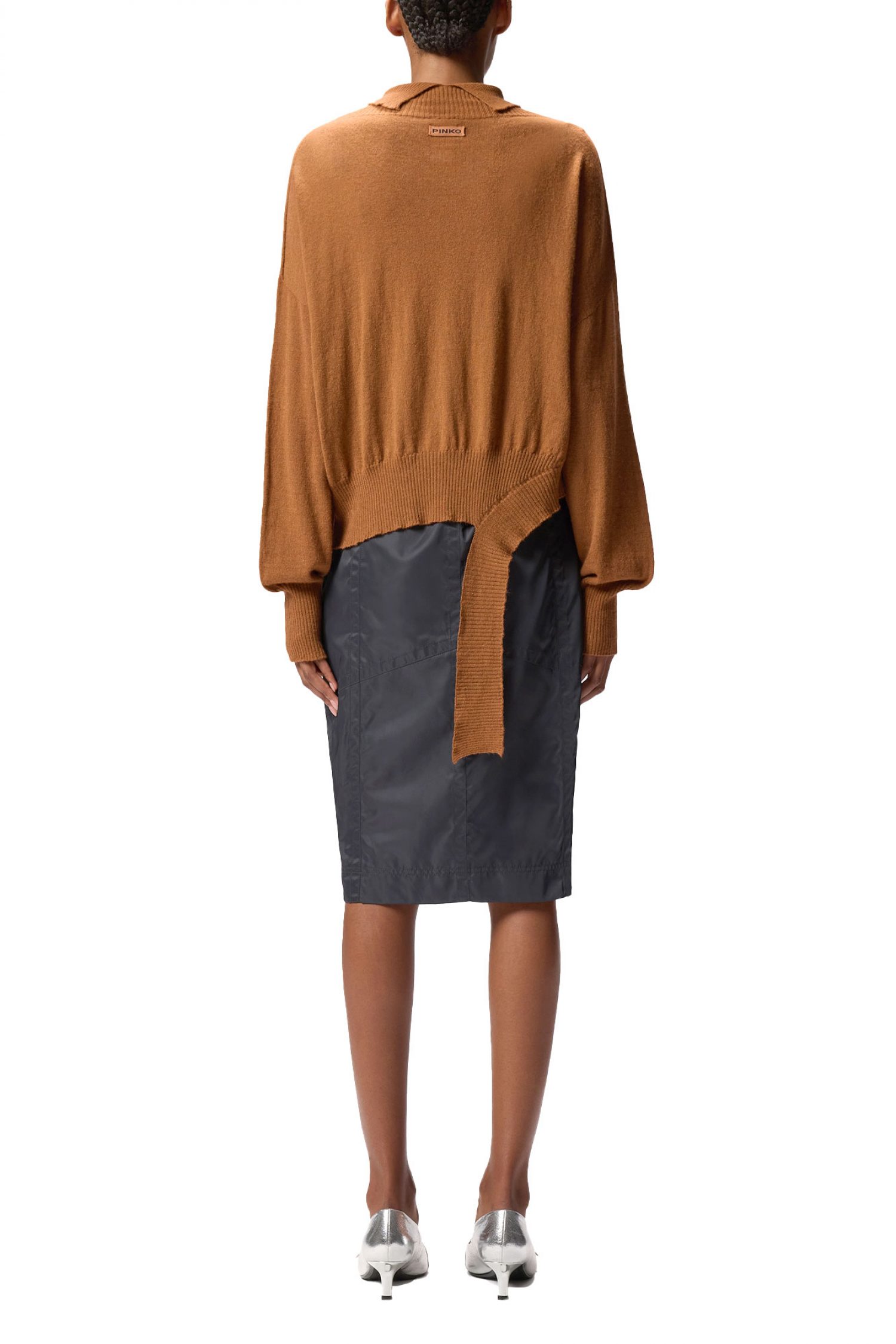 PINKO ΠΛΕΚΤΟ TOSCANA SWEATER CAMEL φωτογραφία