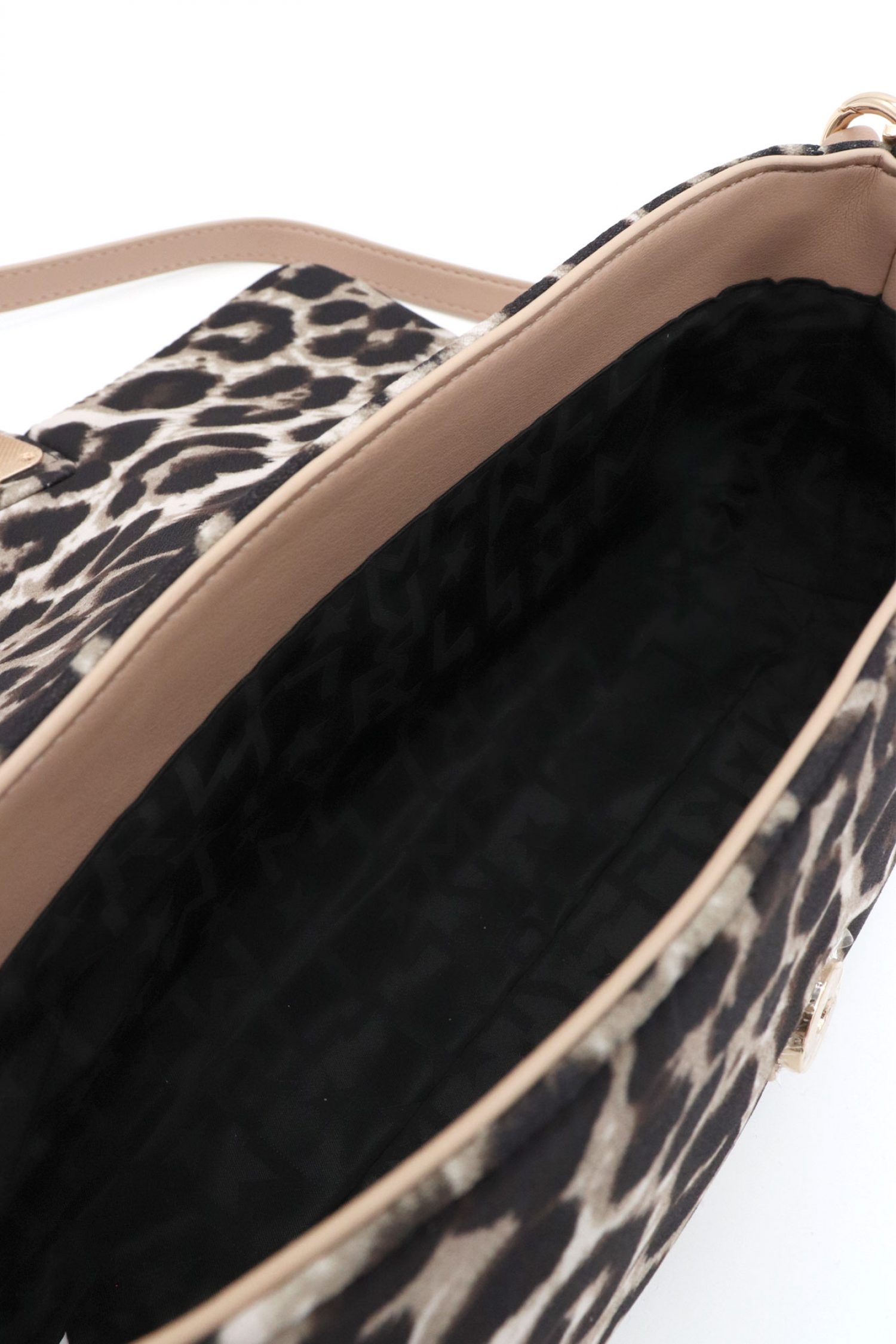 MARELLA LE MUSE ΤΣΑΝΤΑ EMILY3 ΧΕΙΡΟΣ/CROSSBODY ΜΕΤΑΛΛΙΚΟ LOGO ΛΕΟΠΑΡ-ΜΠΕΖ