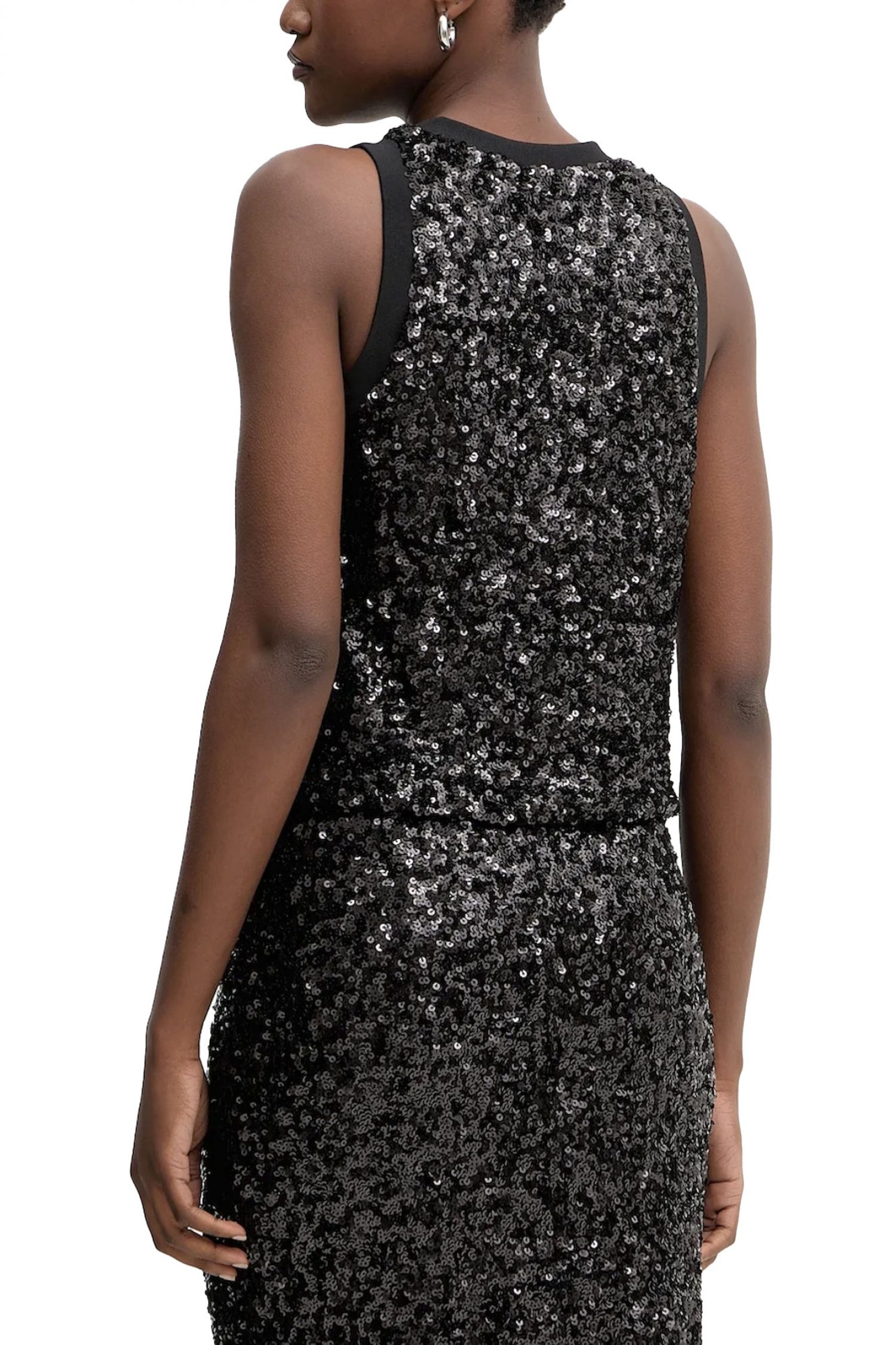 MARELLA TOP FILLY CREW NECK ΠΑΓΙΕΤΑ ΜΑΥΡΟ