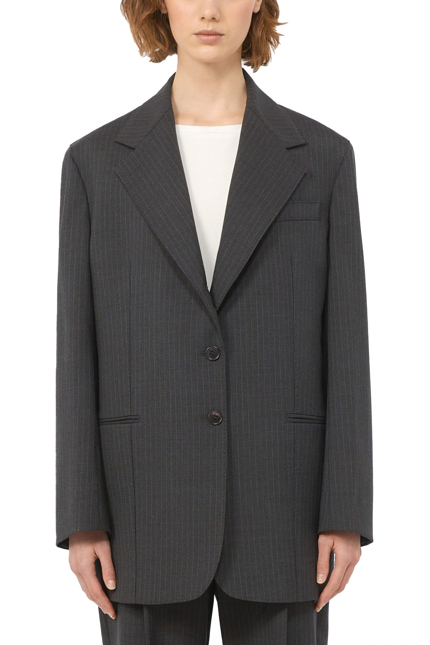 MAX MARA WEEKEND ΣΑΚΑΚΙ EDMEA ΡΙΓΕ ΣΚΟΥΡΟ ΓΚΡΙ