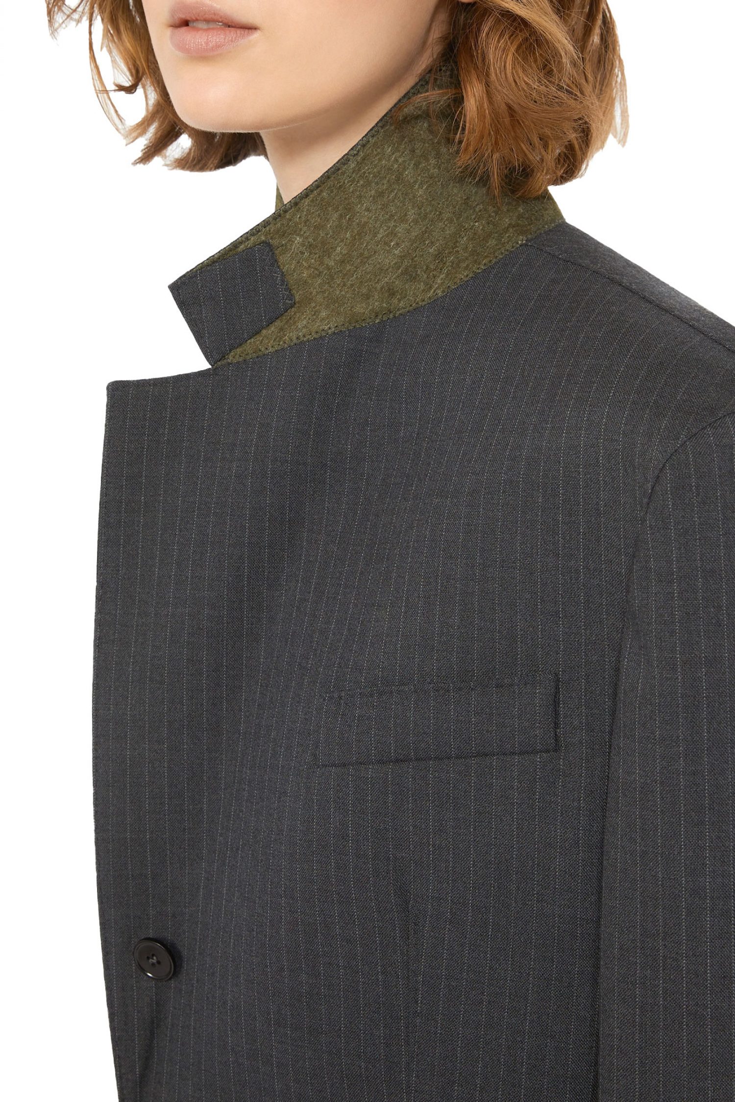 MAX MARA WEEKEND ΣΑΚΑΚΙ EDMEA ΡΙΓΕ ΣΚΟΥΡΟ ΓΚΡΙ