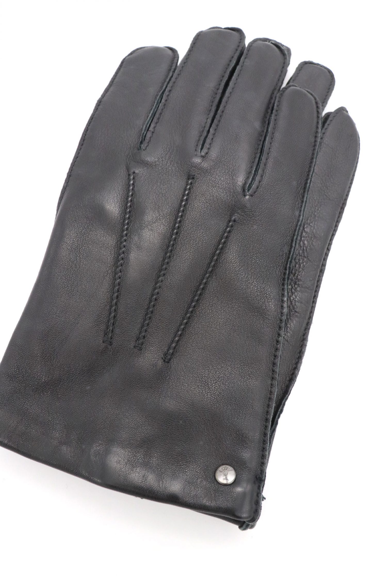 JOOP! ΓΑΝΤΙΑ ΔΕΡΜΑ LOGO ΜΕΤΑΛΛΙΚΟ ΜΑΥΡΟ