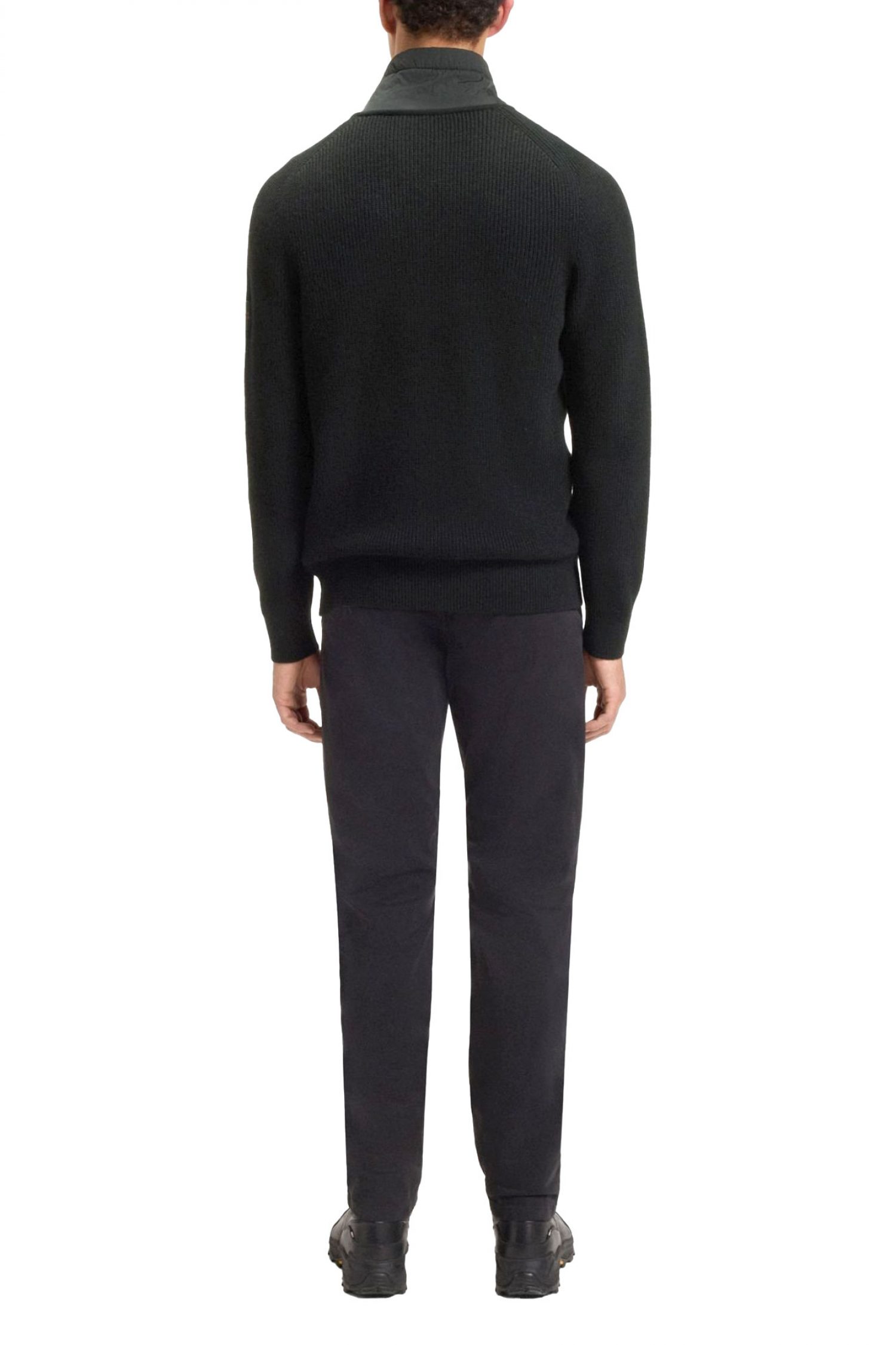 BOSS CASUAL ΠΛΕΚΤΟ FULLZIP KIGIOO ΜΑΥΡΟ