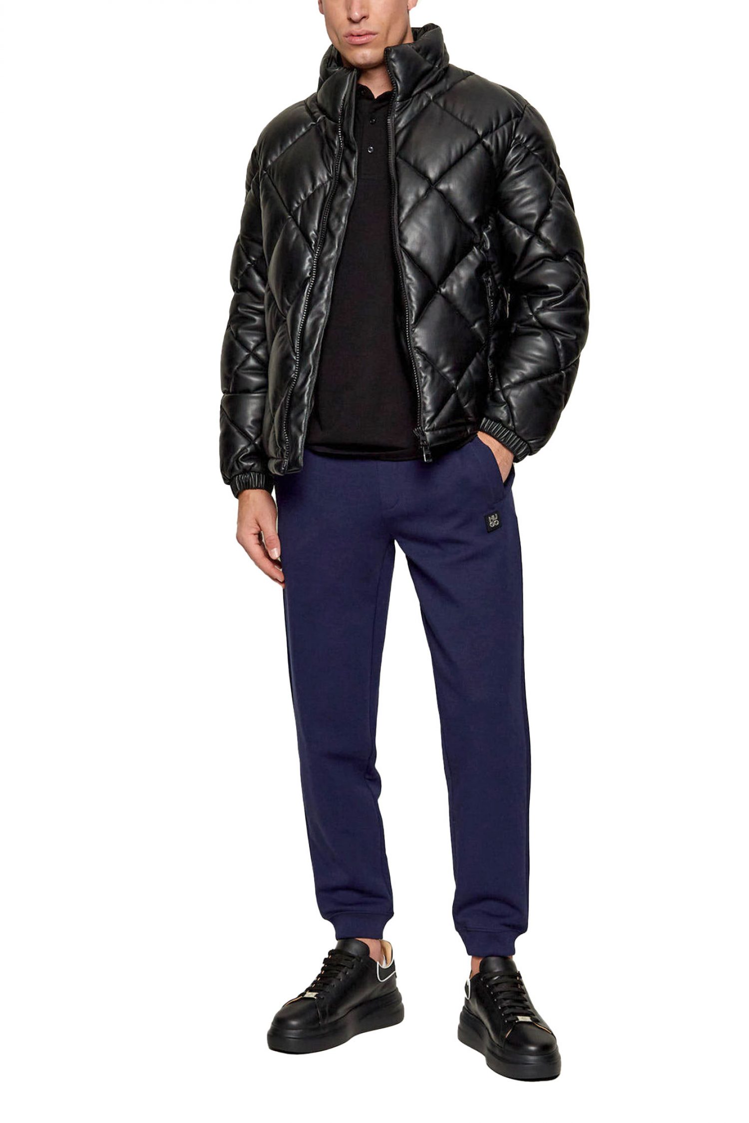 HUGO ΜΠΟΥΦΑΝ ΦΟΥΣΚΩΤΟ BORIN2441 ΚΑΠΙΤΟΝΕ LOGO ΜΑΥΡΟ φωτογραφία