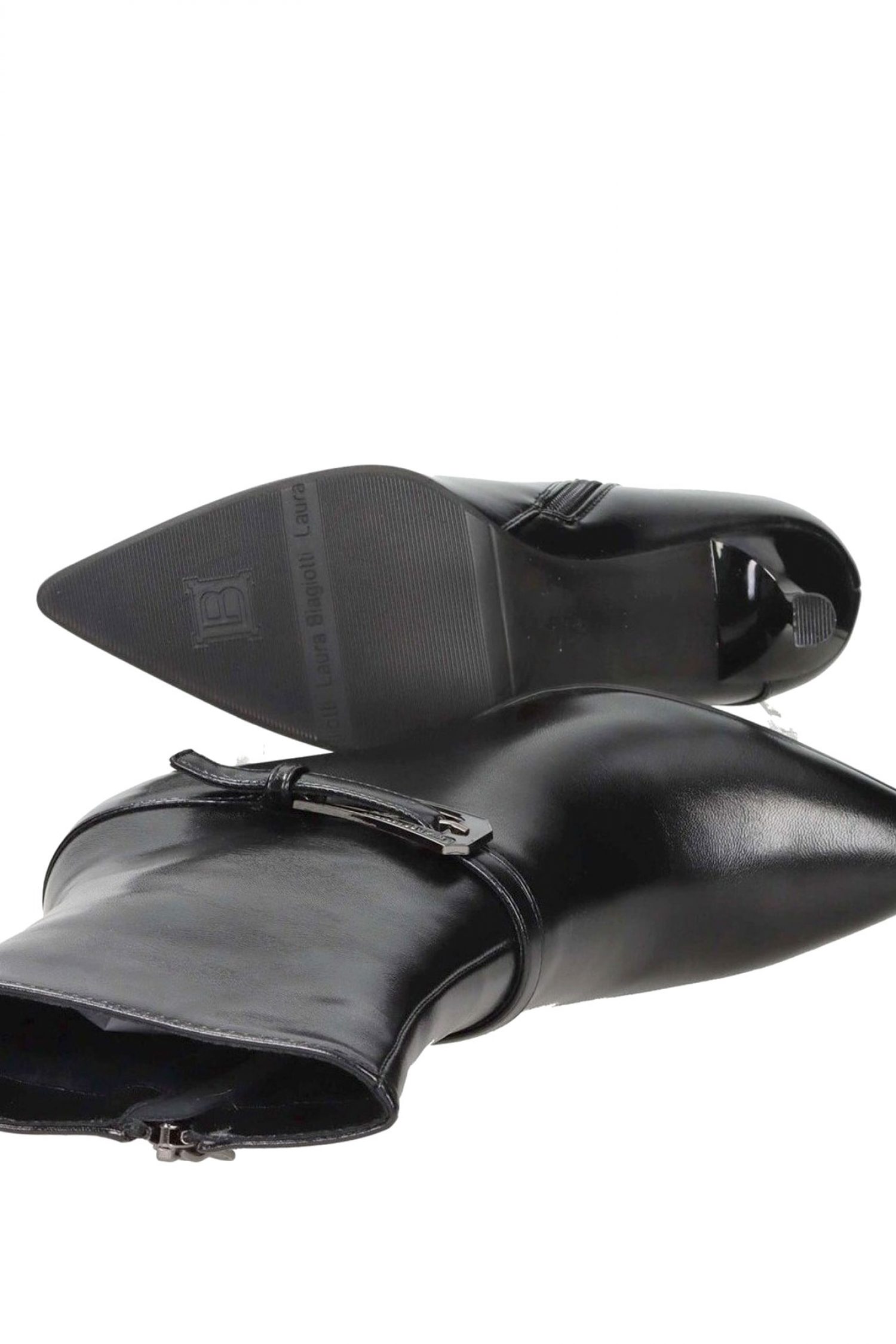 LAURA BIAGIOTTI ΠΑΠΟΥΤΣΙΑ MΠΟΤΑΚΙΑ ΦΕΡΜΟΥΑΡ ΛΟΥΡΑΚΙ LOGO MAYΡΟ