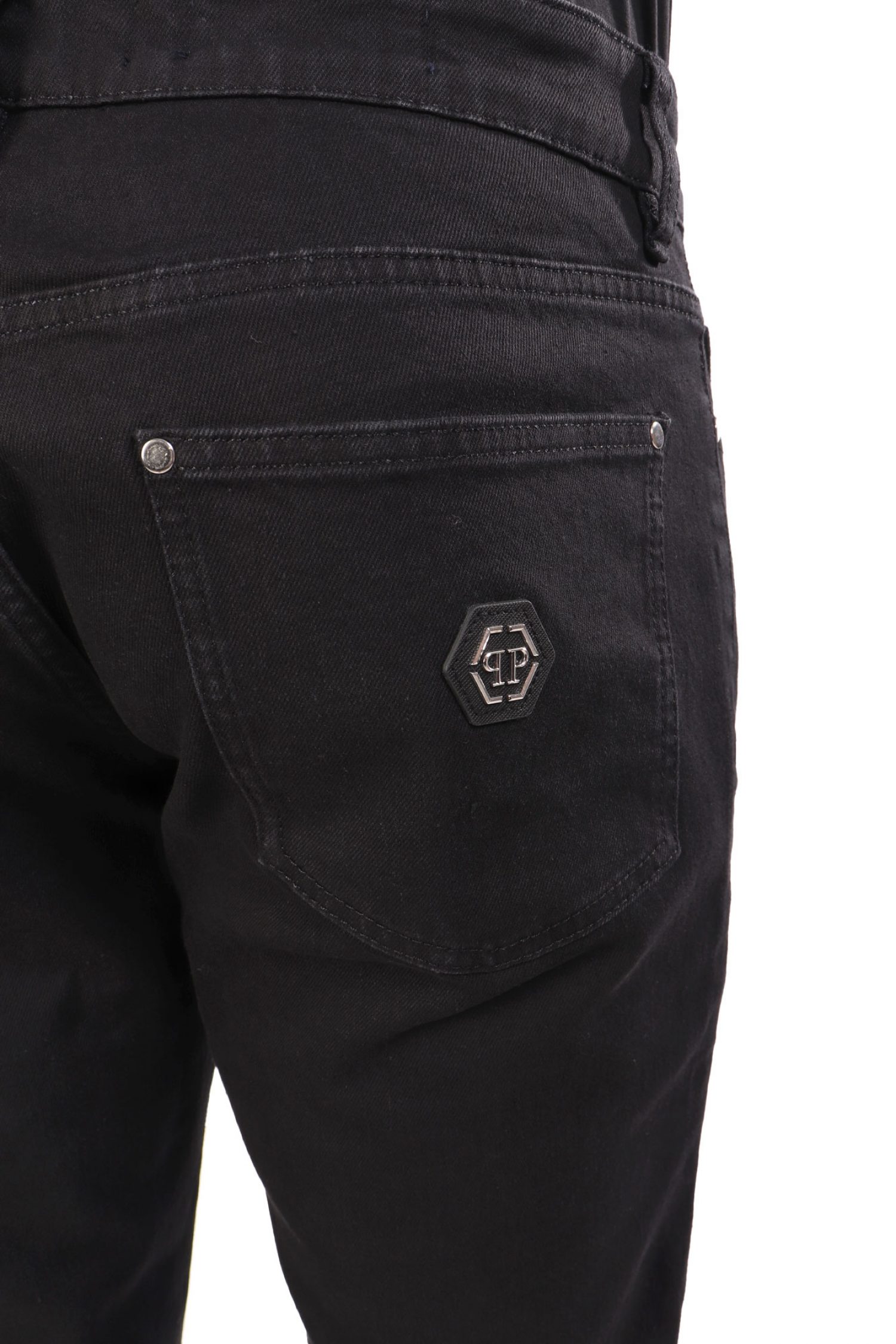 PHILIPP PLEIN ΠΑΝΤΕΛΟΝΙ JEANS SKINNY ΜΑΥΡΟ