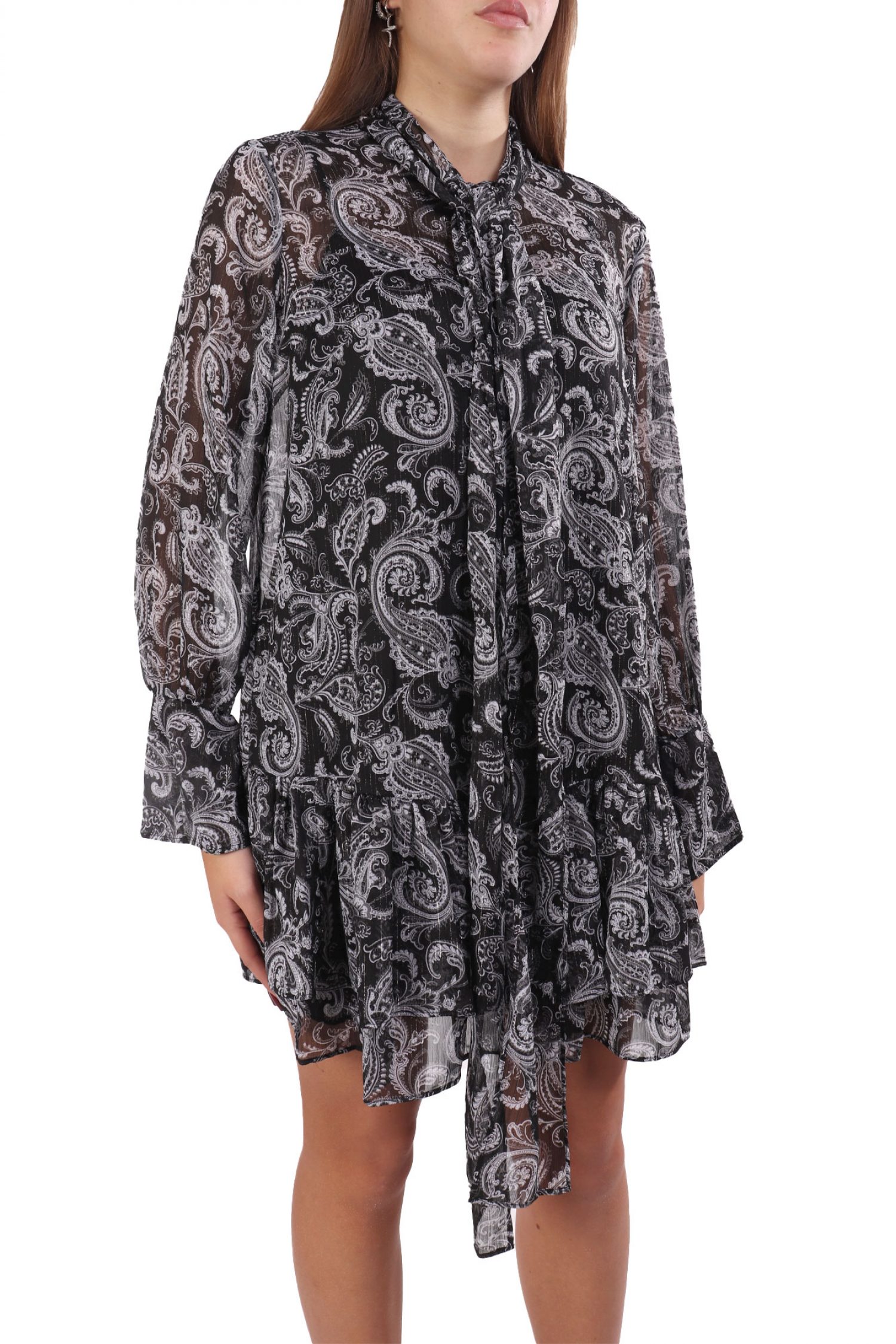 MICHAEL KORS ΦΟΡΕΜΑ ΜΙΝΙ ΔΕΣΙΜΟ ΛΑΙΜΟ ΕΜΠΡΙΜΕ ΜΑΥΡΟ