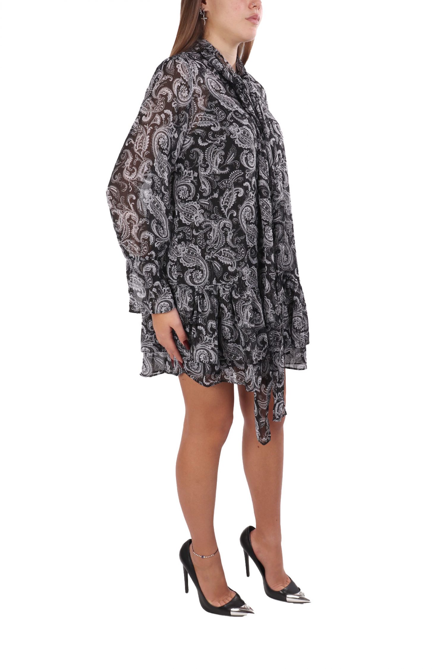 MICHAEL KORS ΦΟΡΕΜΑ ΜΙΝΙ ΔΕΣΙΜΟ ΛΑΙΜΟ ΕΜΠΡΙΜΕ ΜΑΥΡΟ