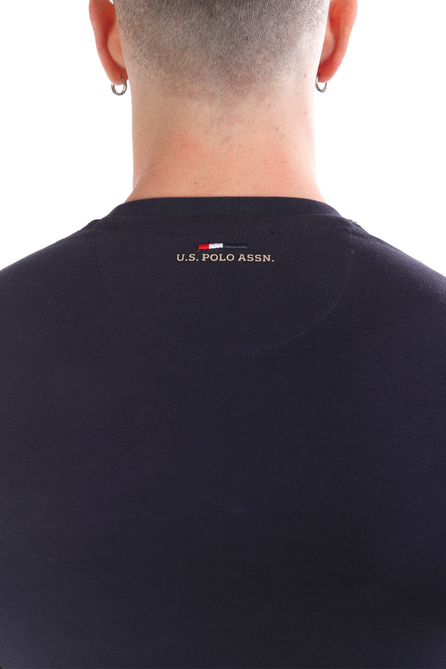 U.S.POLO ASSN T-SHIRT CREW NECK LOGO JOEL ΜΠΛΕ