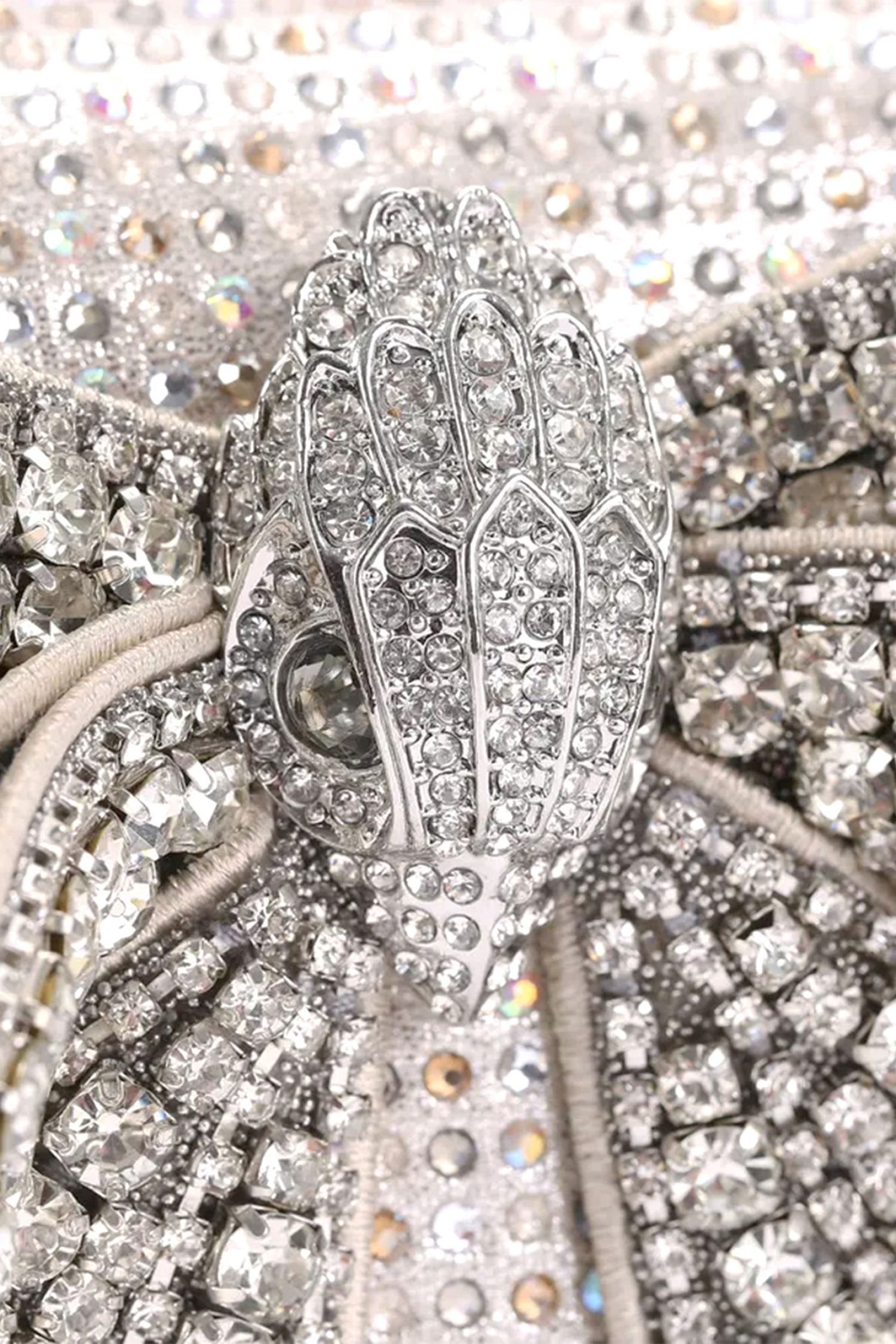 KURT GEIGER ΤΣΑΝΤΑKI CROSSBODY/ΩΜΟΥ BOW SMALL SHOREDITCH ΣΤΡΑΣ ΦΙΟΓΚΟΣ LOGO ΑΣΗΜΙ