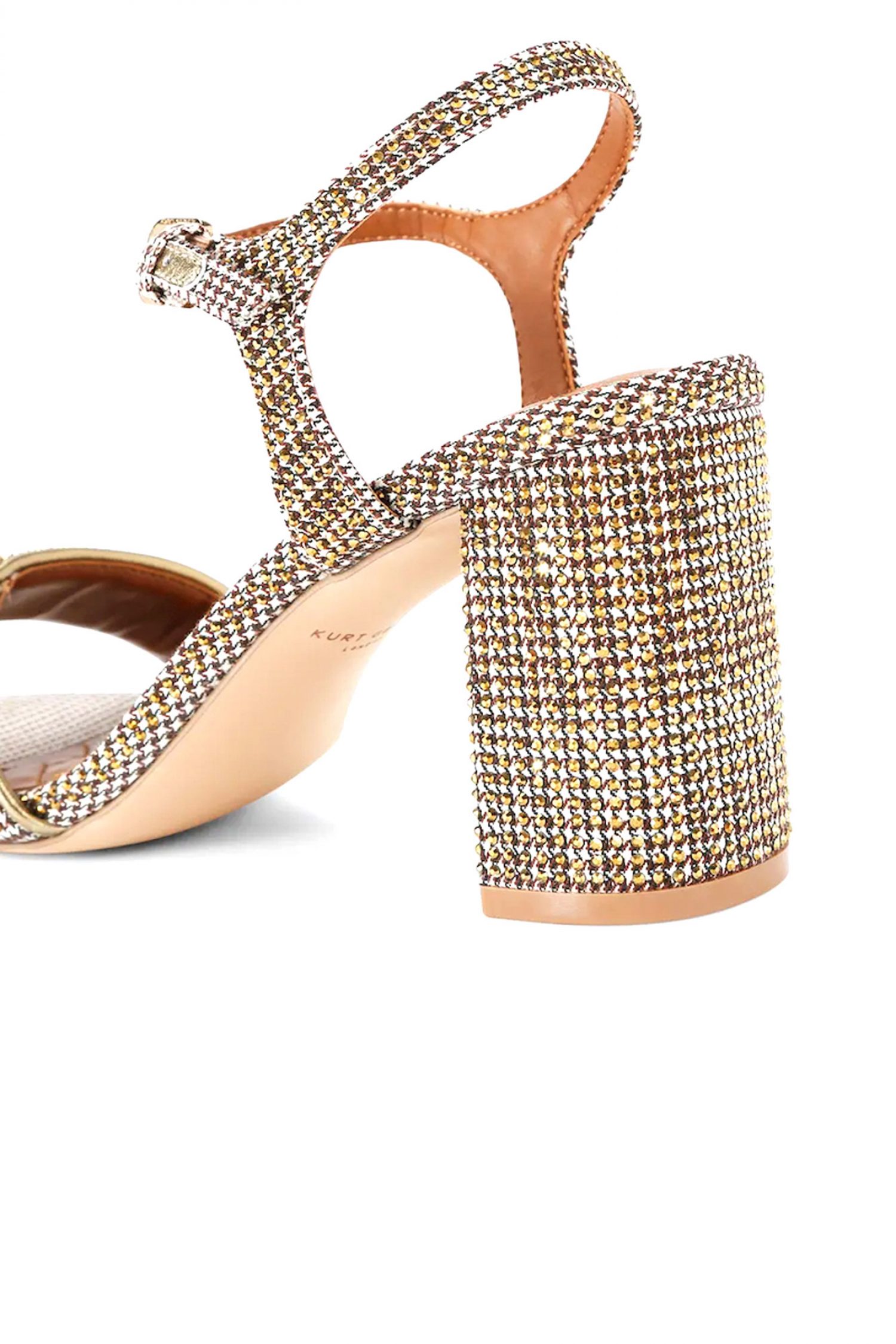 KURT GEIGER ΠΑΠΟΥΤΣΙΑ ΠΕΔΙΛΑ KENSINGTON LANGLEY METAΛΛΙΚΑ ΣΤΡΑΣ LOGO MΠΕΖ/ΧΡΥΣΟ φωτογραφία