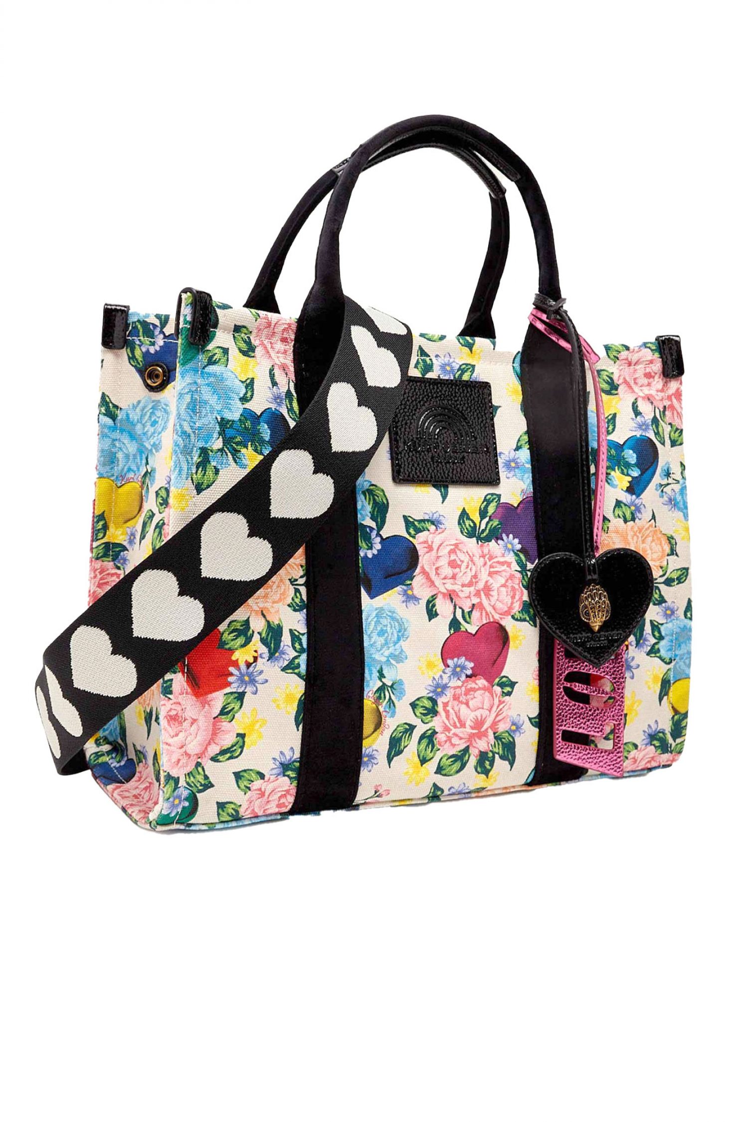 KURT GEIGER TΣΑΝΤΑ CROSSBODY/ΧΕΙΡΟΣ SOUTHBANK TOTE ΦΛΟΡΑΛ ΙΜΑΝΤΑΣ LOGO ΠΟΛΥΧΡΩΜΟ