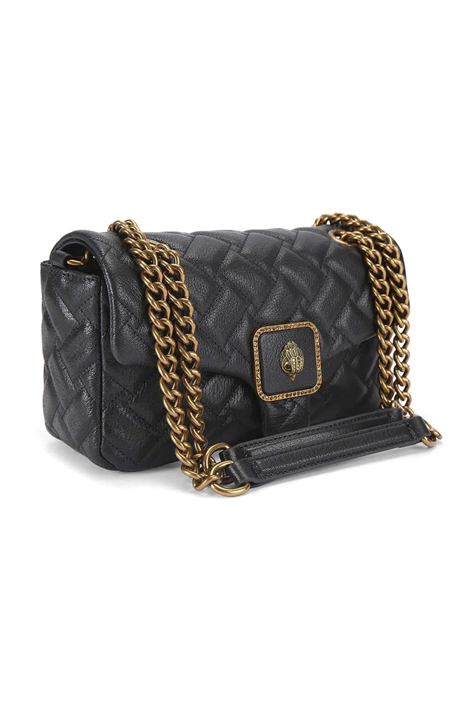 KURT GEIGER ΤΣΑΝΤΑ CROSSBODY/ΩΜΟΥ PIMLICO BAG KAΠΙΤΟΜΕ ΑΛΥΣΙΔΑ LOGO ΜΑΥΡΟ