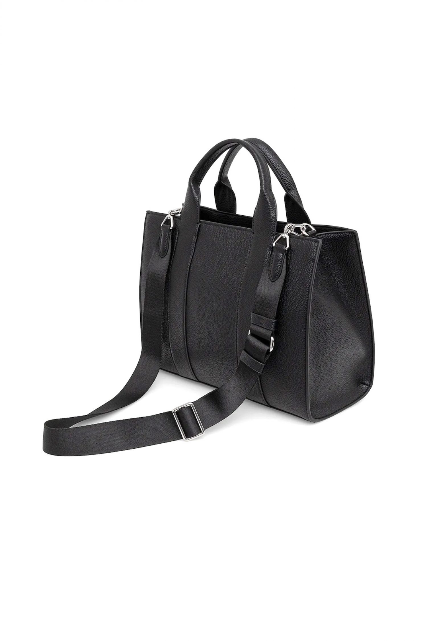 KARL LAGERFELD ΤΣΑΝΤΑ TOTE K/RSG MD SQUARE PEB EMB ΧΕΙΡΟΣ/CROBODY LOGO ΜΑΥΡΟ φωτογραφία