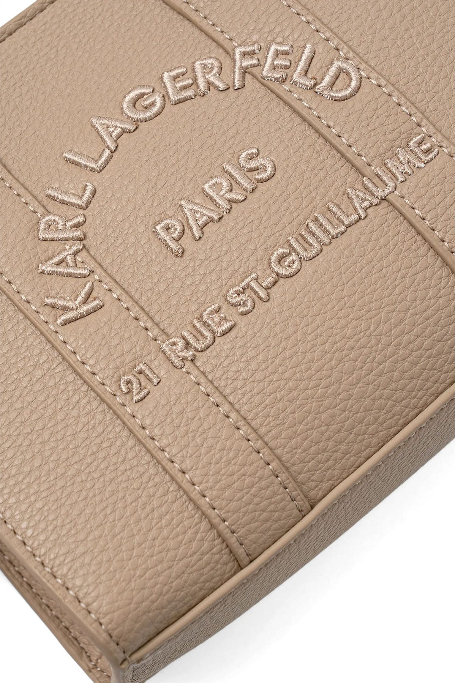 KARL LAGERFELD ΤΣΑΝΤΑ TOTE K/RSG MN SQUARE PEB EMB ΧΕΙΡΟΣ/CROSSBODY LOGO ΜΠΕΖ φωτογραφία