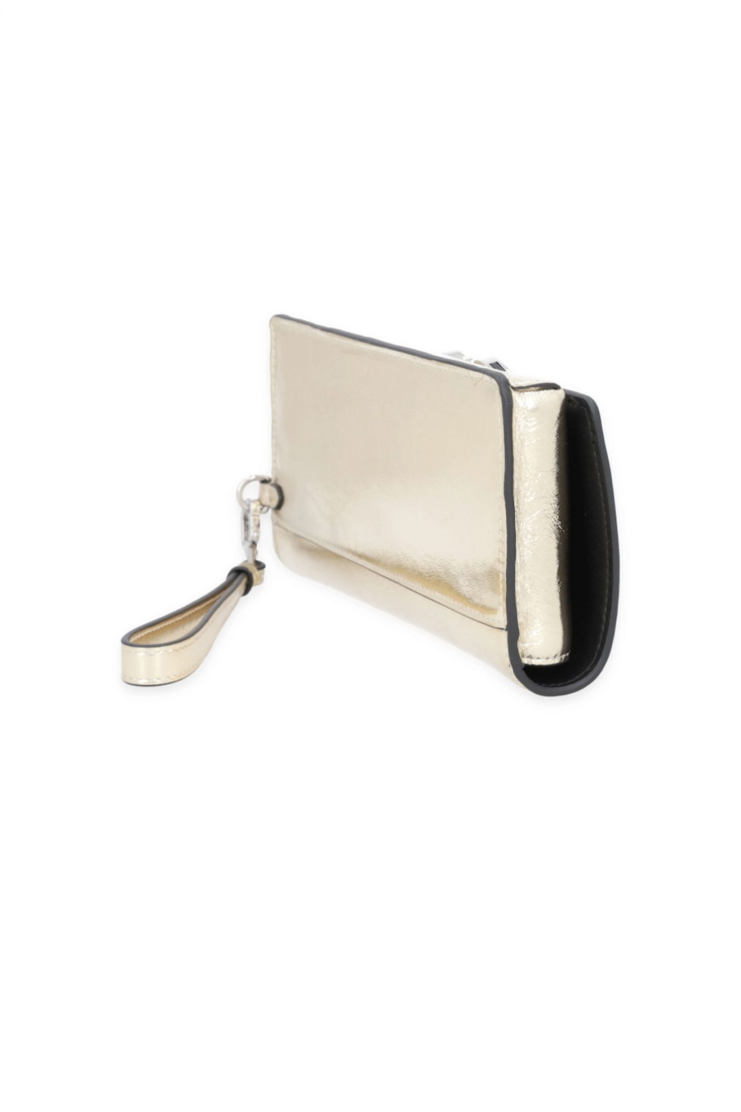 KARL LAGERFELD ΤΣΑΝΤΑ ΦΑΚΕΛΟΣ ΔΕΡΜΑ K/SIGNATURE LG WRIST WLLT GOLD LOGO ΜΕΤΑΛΛΙΚΟ ΧΡΥΣΟ φωτογραφία