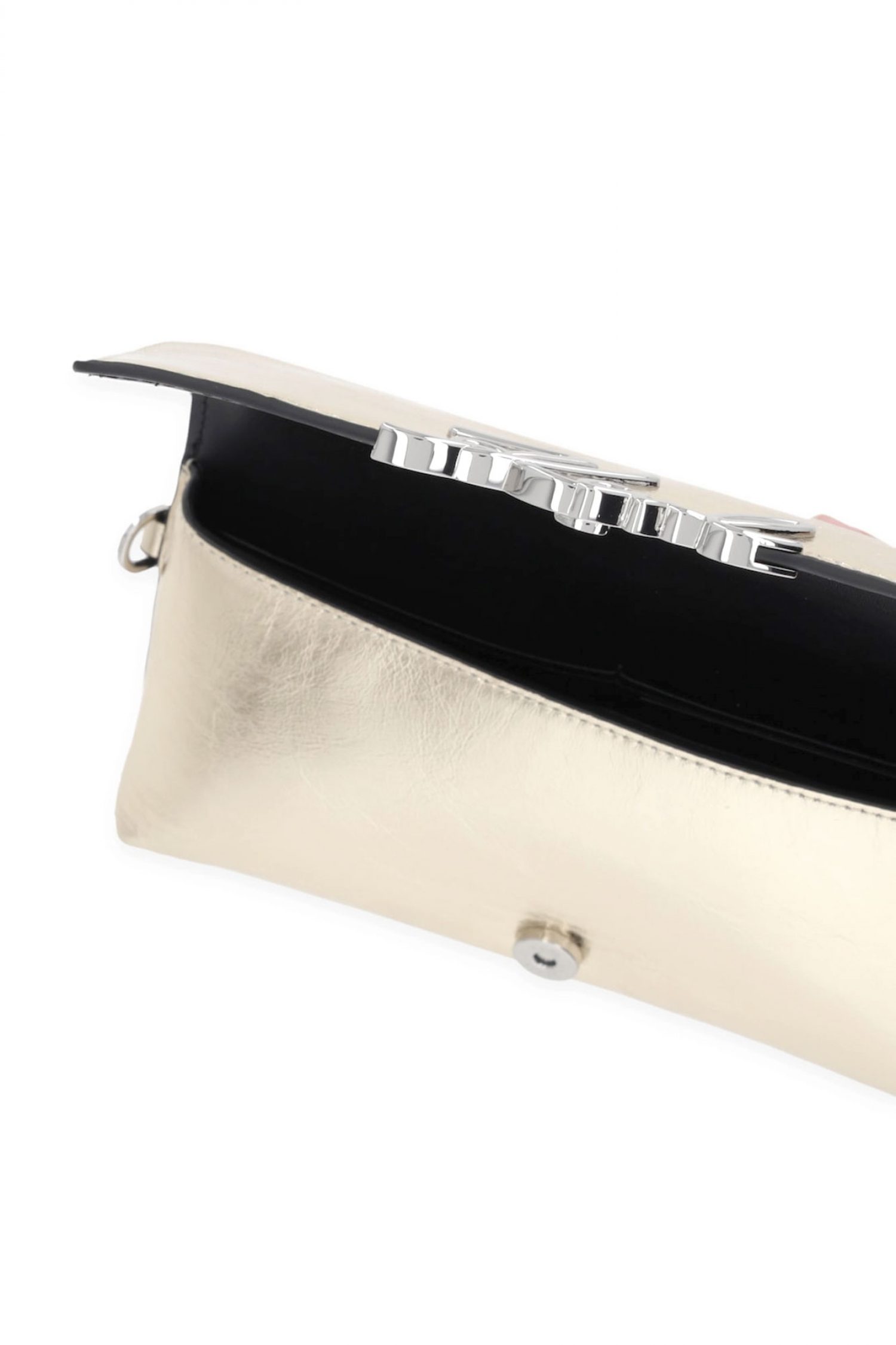 KARL LAGERFELD ΤΣΑΝΤΑ ΦΑΚΕΛΟΣ ΔΕΡΜΑ K/SIGNATURE LG WRIST WLLT GOLD LOGO ΜΕΤΑΛΛΙΚΟ ΧΡΥΣΟ φωτογραφία