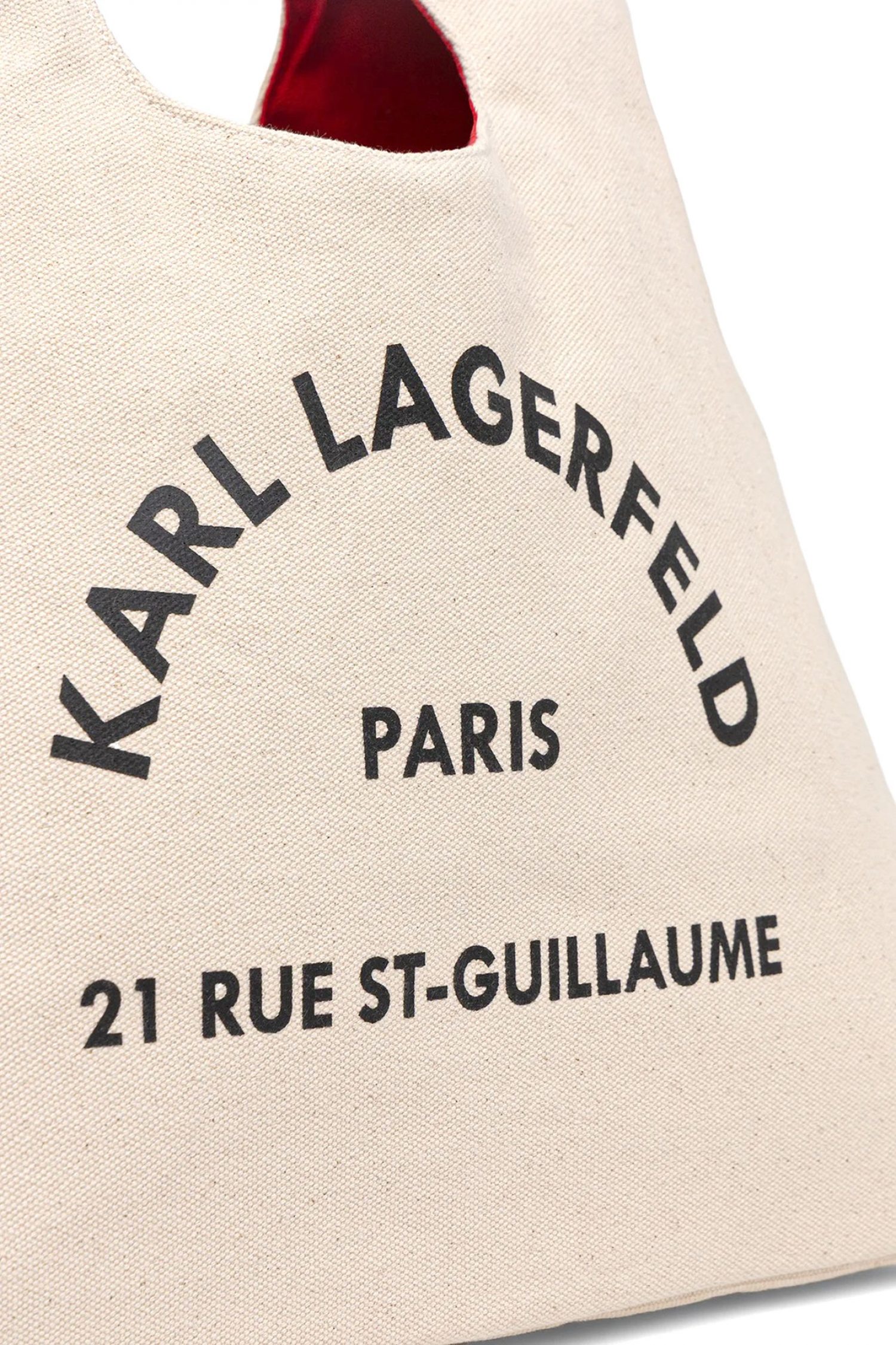 KARL LAGERFELD ΤΣΑΝΤΑ ΩΜΟΥ K/RSG SLING HOBO BAG LOGO ΕΚΡΟΥ